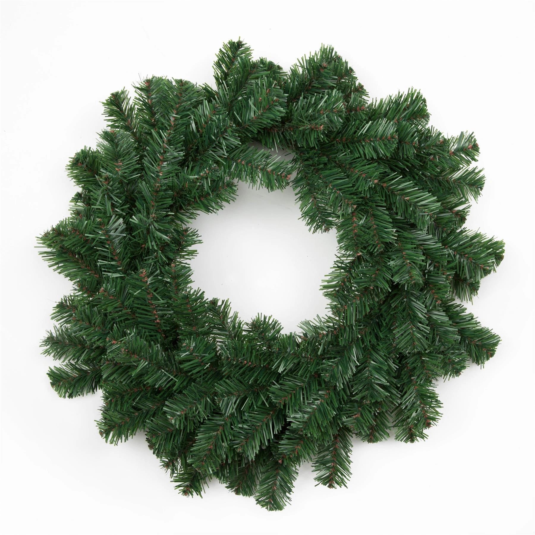 Green Christmas Wreath Artificial Bushy Wall Door XMAS Home Decoration 55CM UK