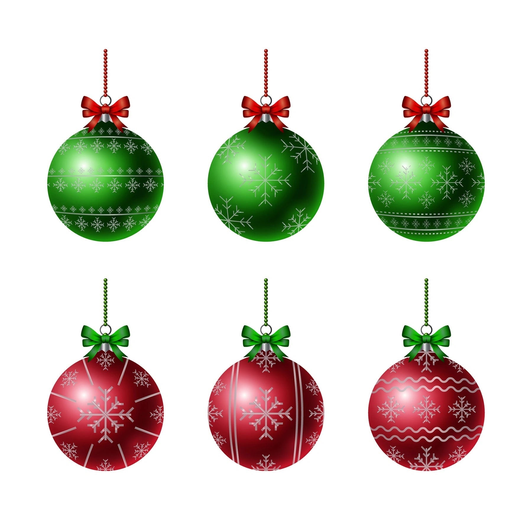 6X Christmas Baubles Tree Ornament Dark Green Ball Xmas Hanging Decoration 60mm