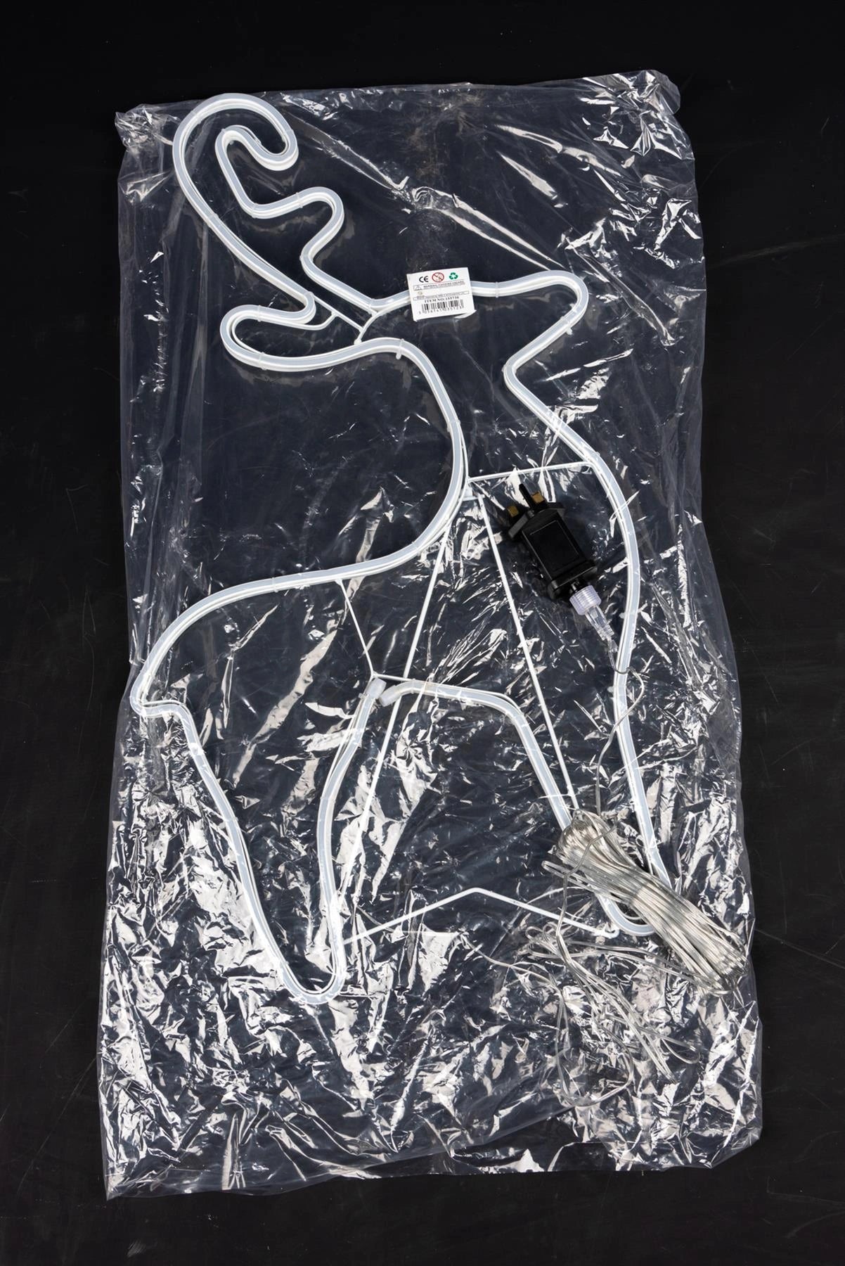 Neon Rope Light Silhouette Christmas Reindeer Calf Outdoor Wall Garden Decor UK