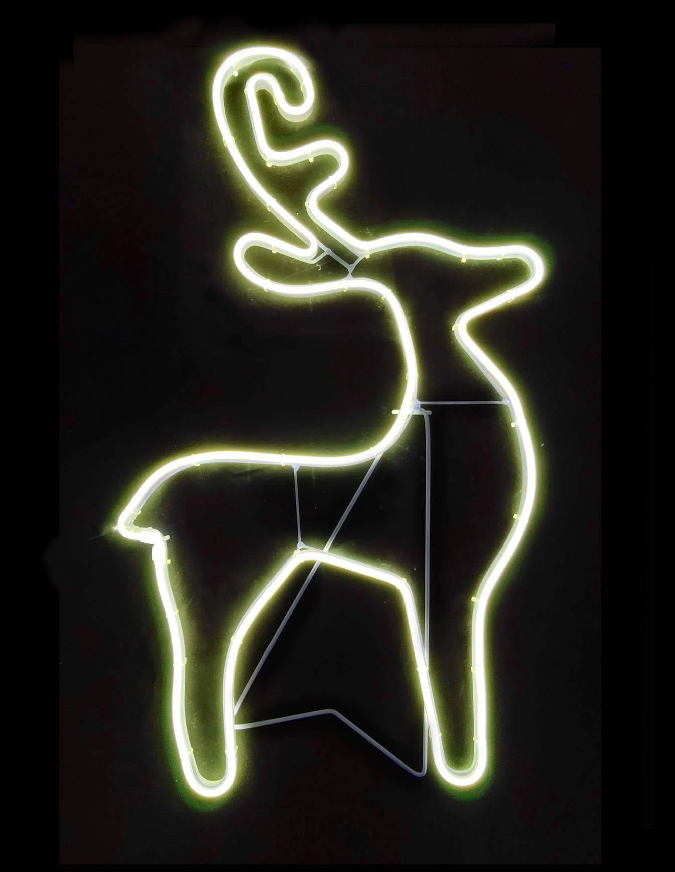 Reindeer Rope Light Silhouette-Warm White 74 X 40Cm