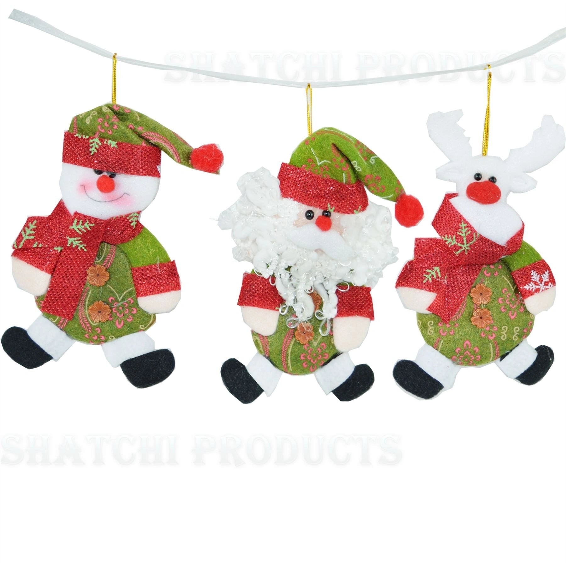 Christmas Tree Hanging Ornaments Teddy baubles Xmas Home Decorations