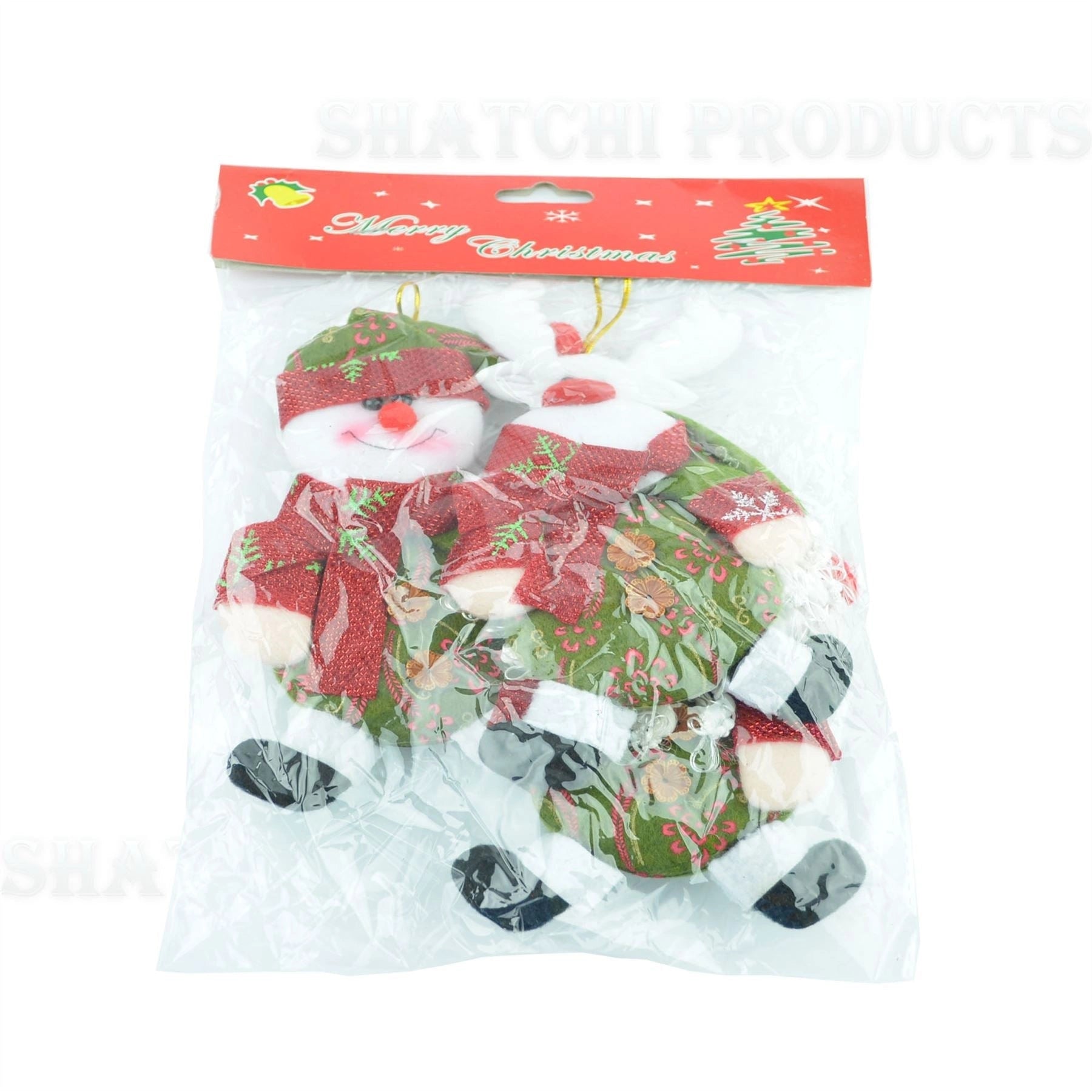 3 Handmade Novelty Christmas Tree Hanging Decoration Xmas Decor Stocking Fillers 6114