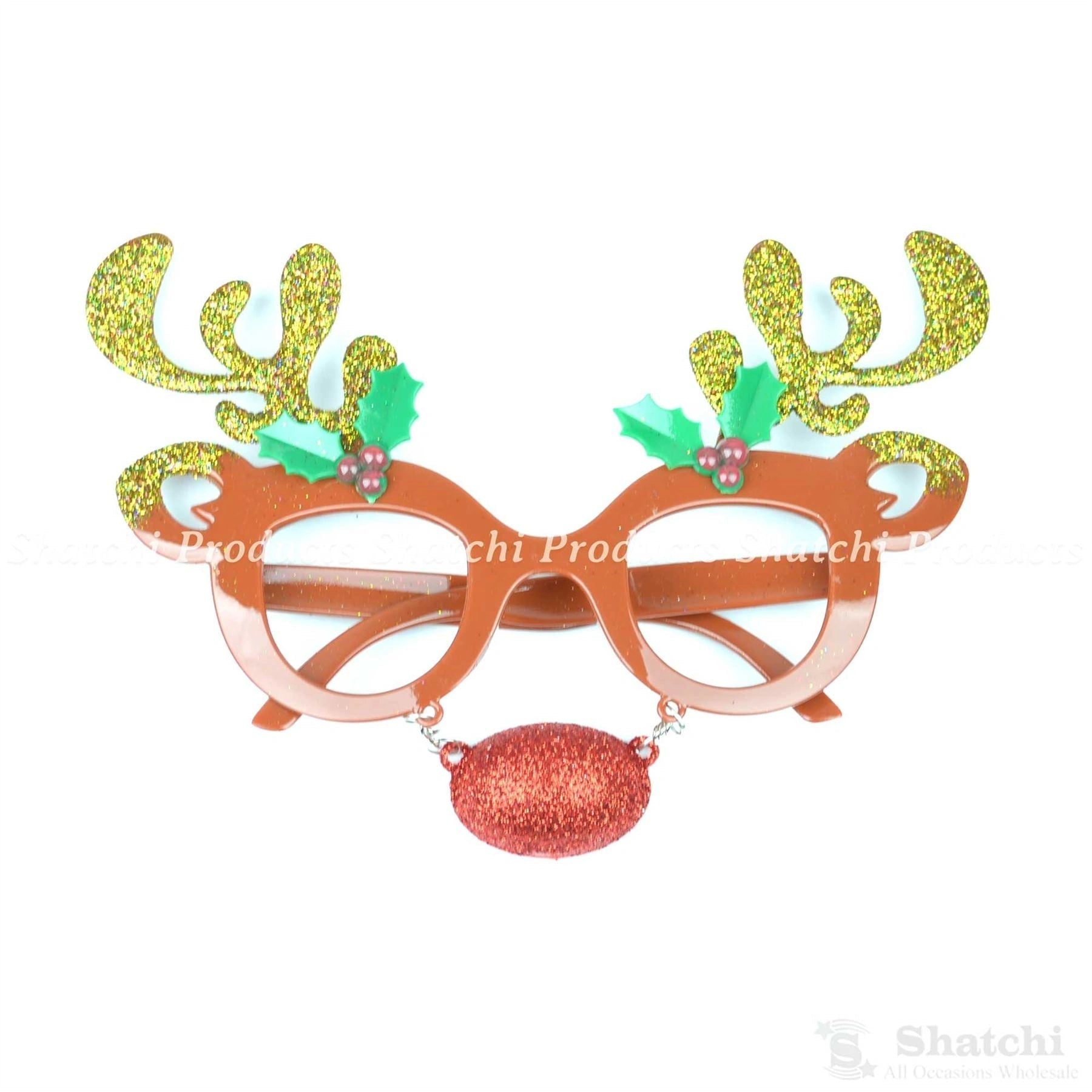 Antler Frame Glasses Christmas Fancy Dress Xmas Novelty Sunglass Party Accessory