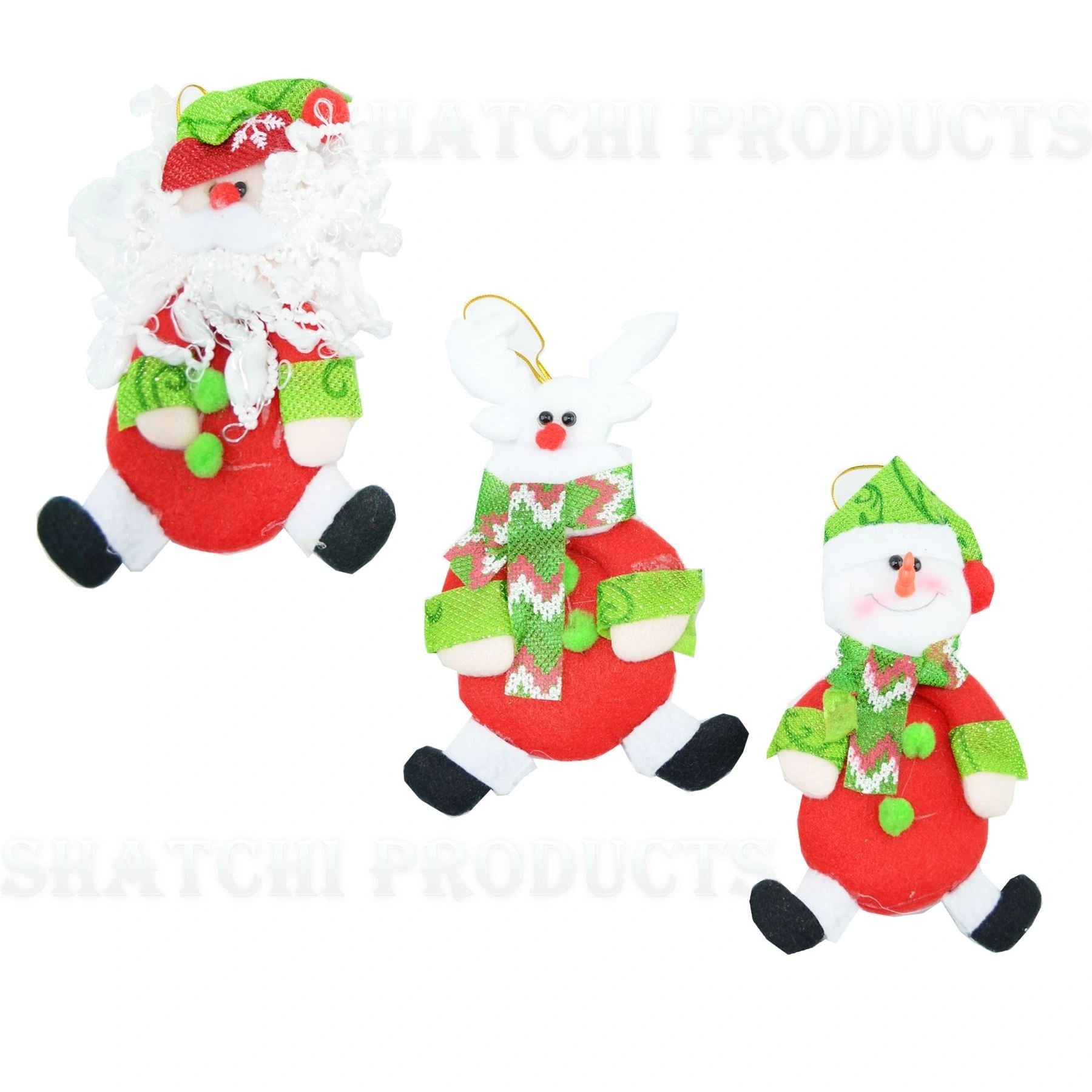 Novelty Christmas Tree Hanging Ornament Stocking Filler Teddy Xmas Home Decor X3