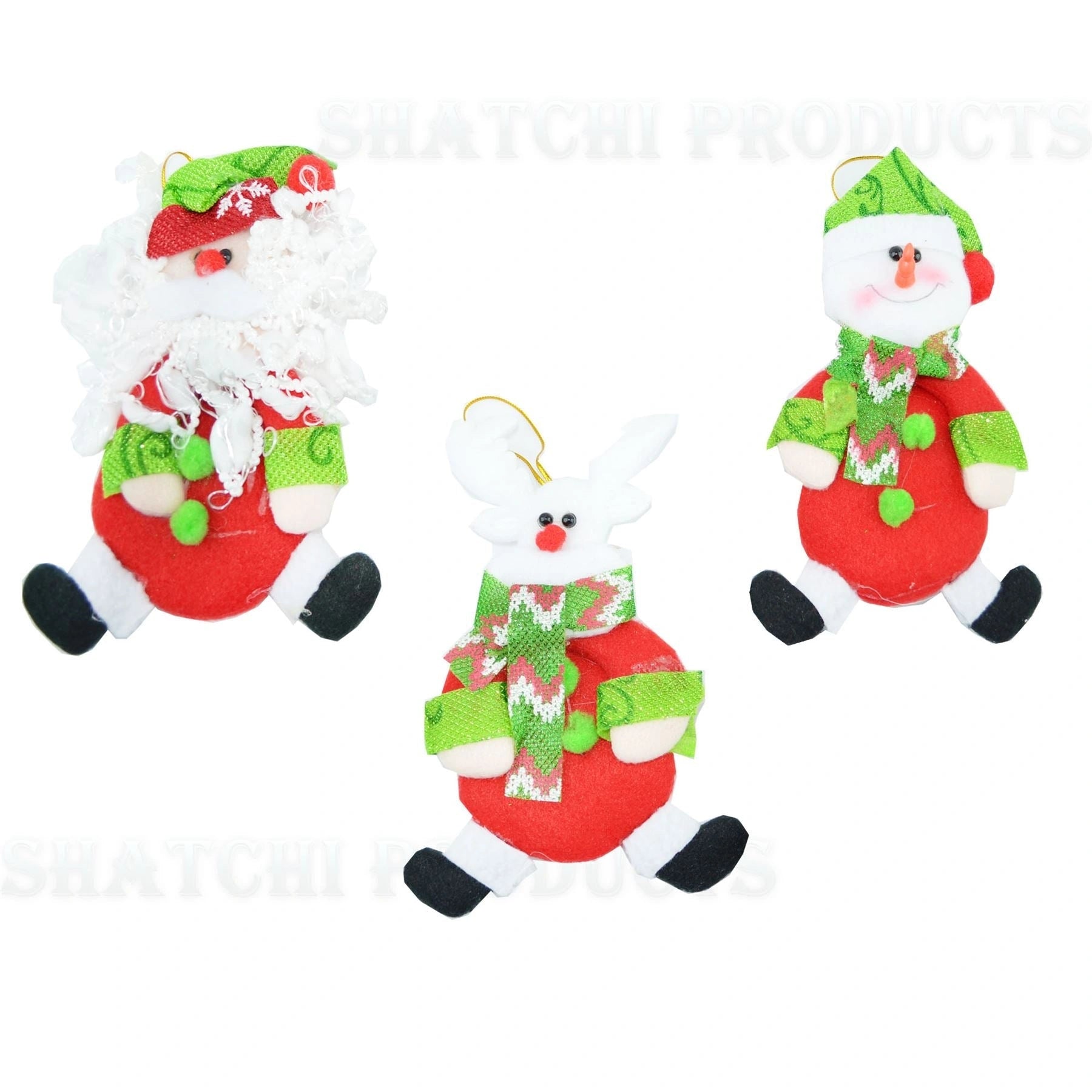 Novelty Christmas Tree Hanging Ornament Stocking Filler Teddy Xmas Home Decor X3
