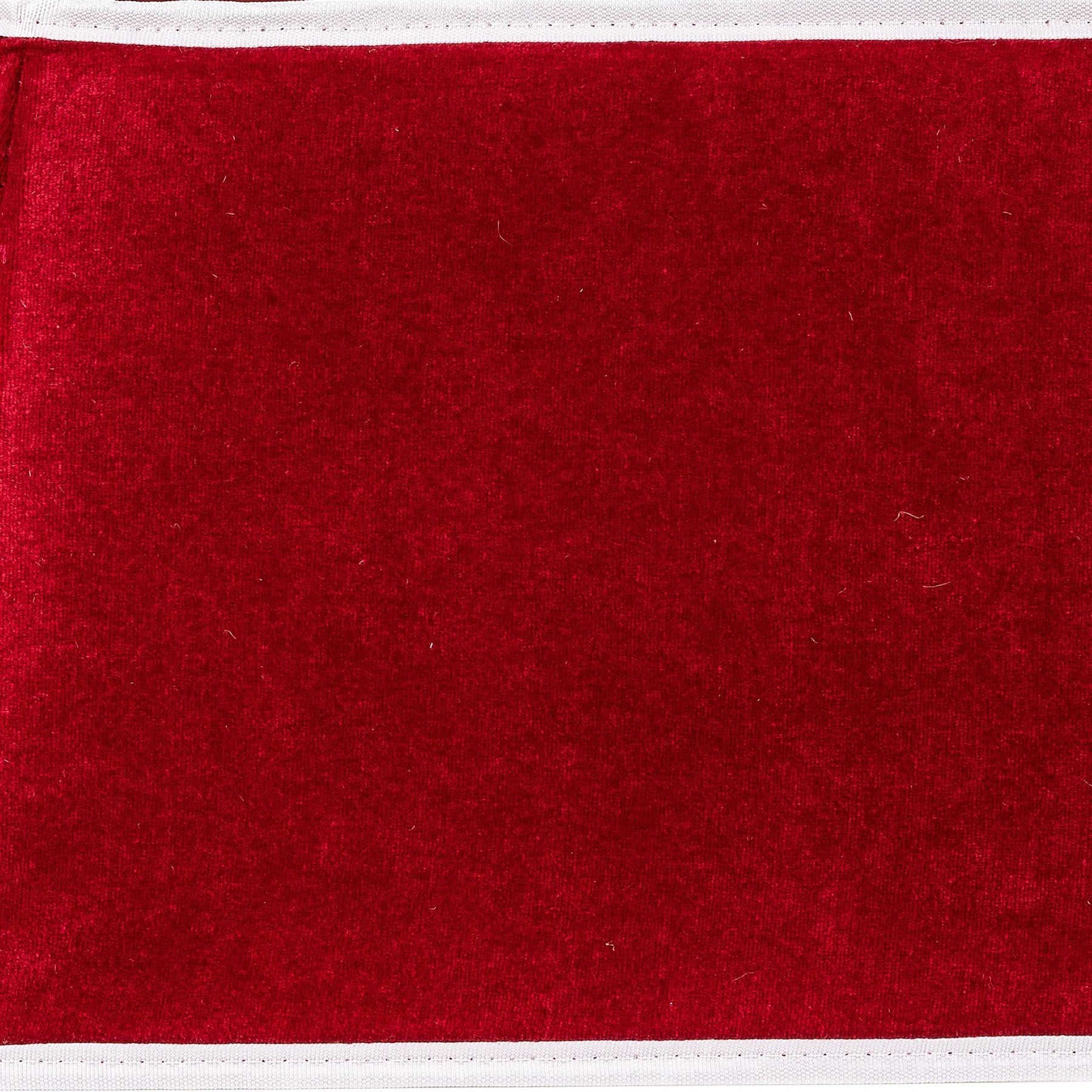 Christmas Tree Collar Foldable Stand Cover Base Red Skirt Xmas Tree Decor 26.8''