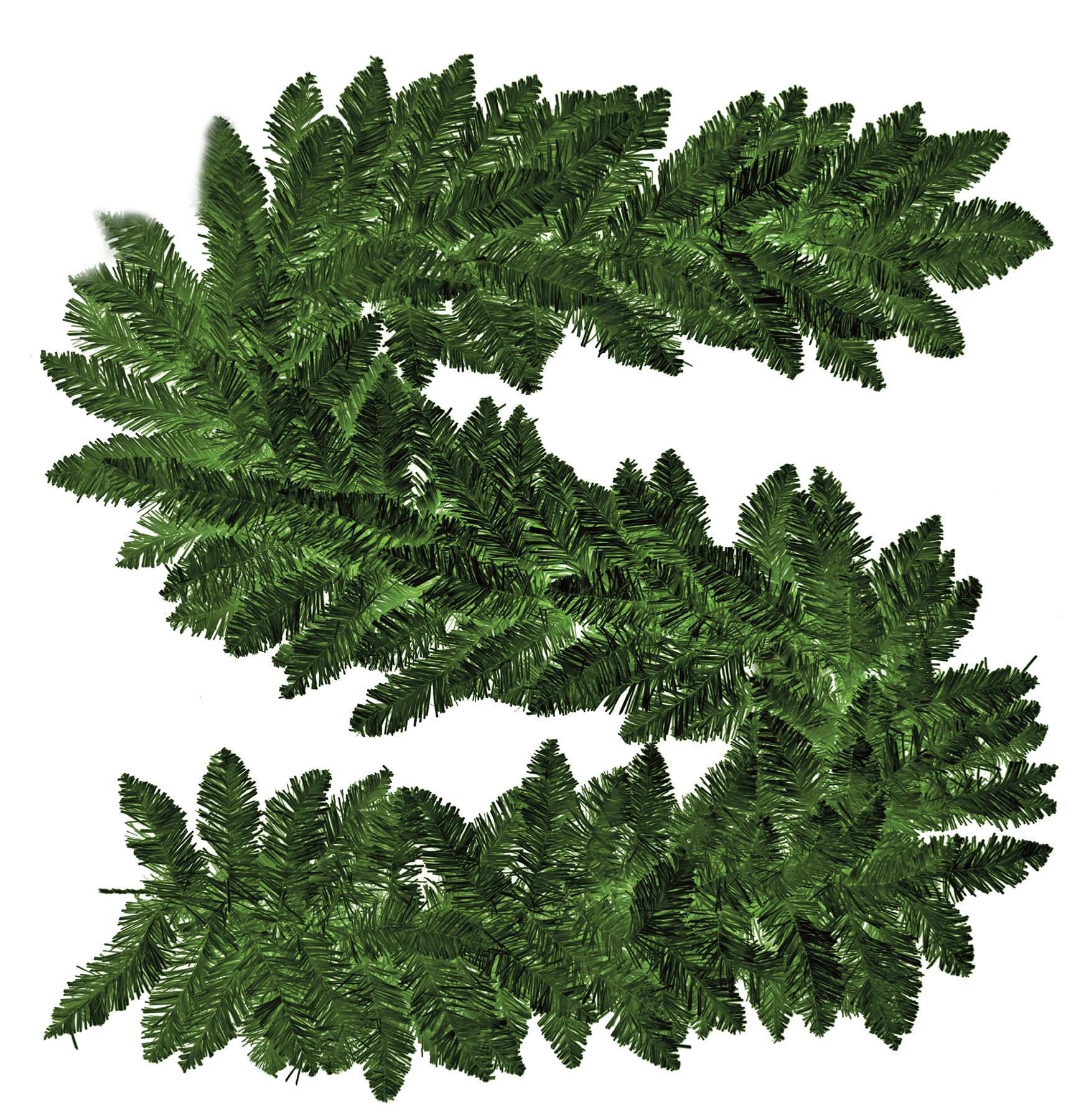Green Christmas Garland Artificial Bushy Pine Wall Door XMAS Home Decoration 2m