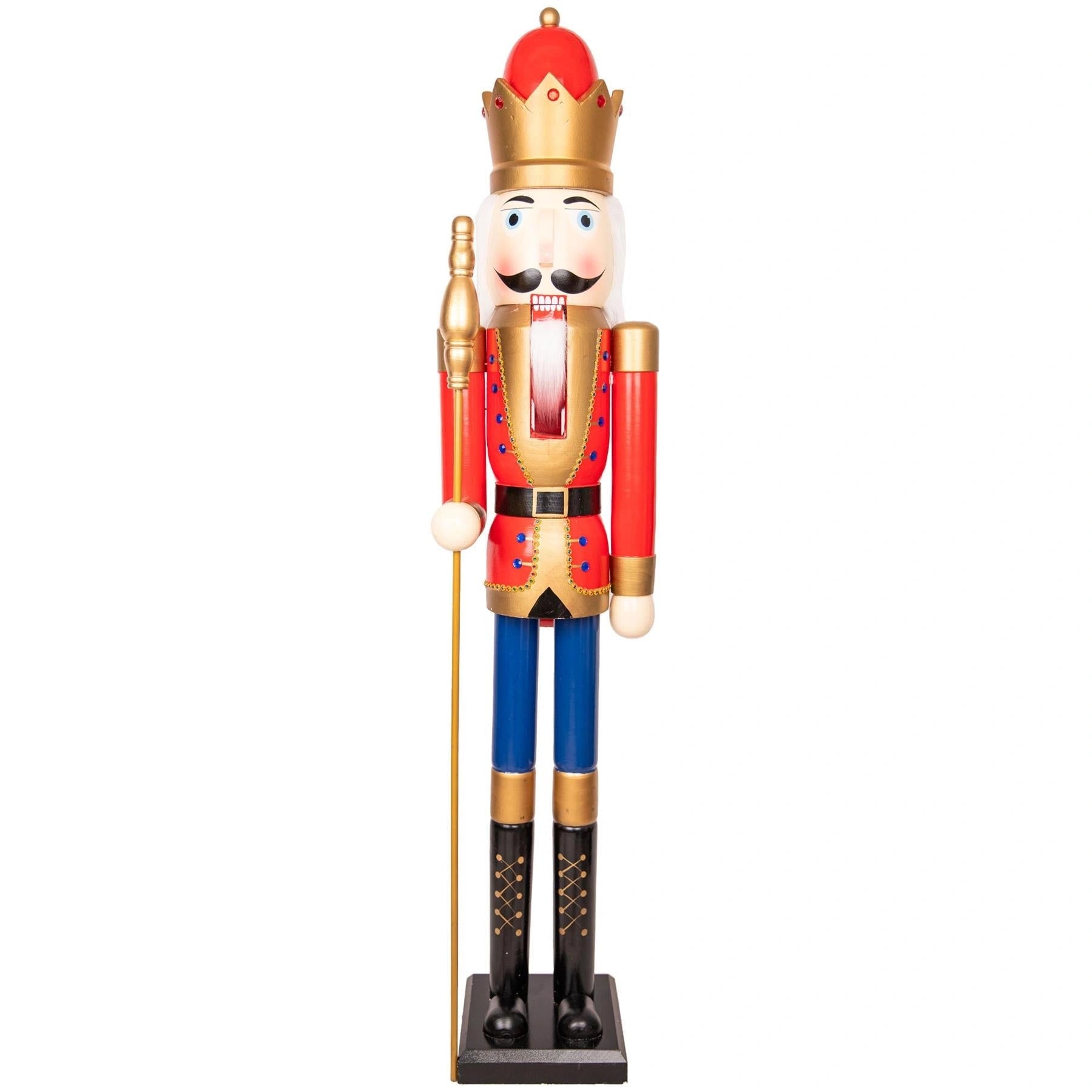 Christmas Tree Nutcrackers Wooden 150cm Figures Classic Xmas Ornament Decoration