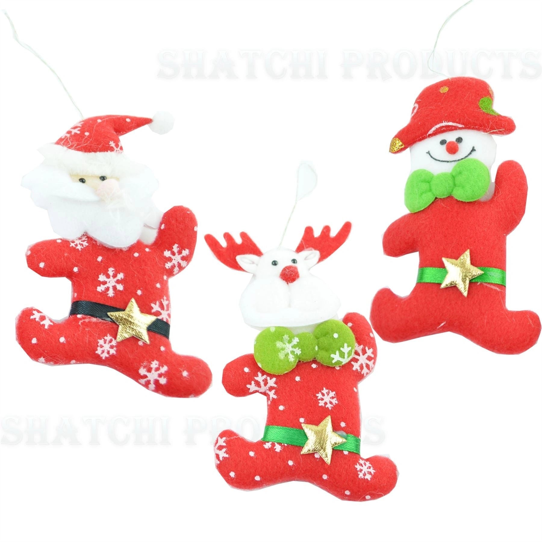 Novelty Christmas Tree Hanging Ornaments Stocking Filler Teddy Xmas Home DecorX3