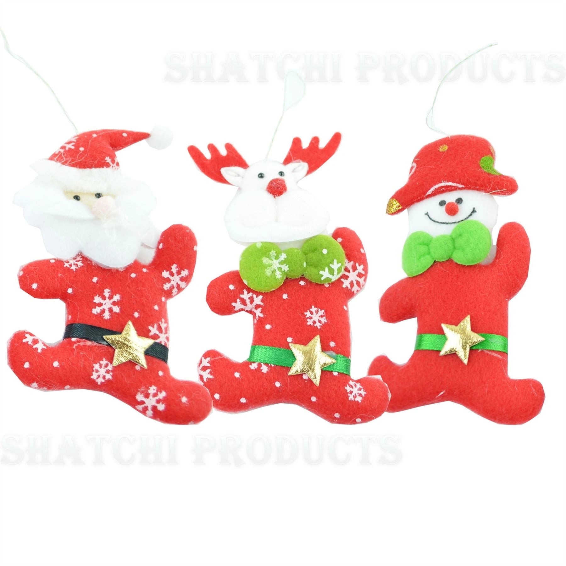 Novelty Christmas Tree Hanging Ornaments Stocking Filler Teddy Xmas Home DecorX3