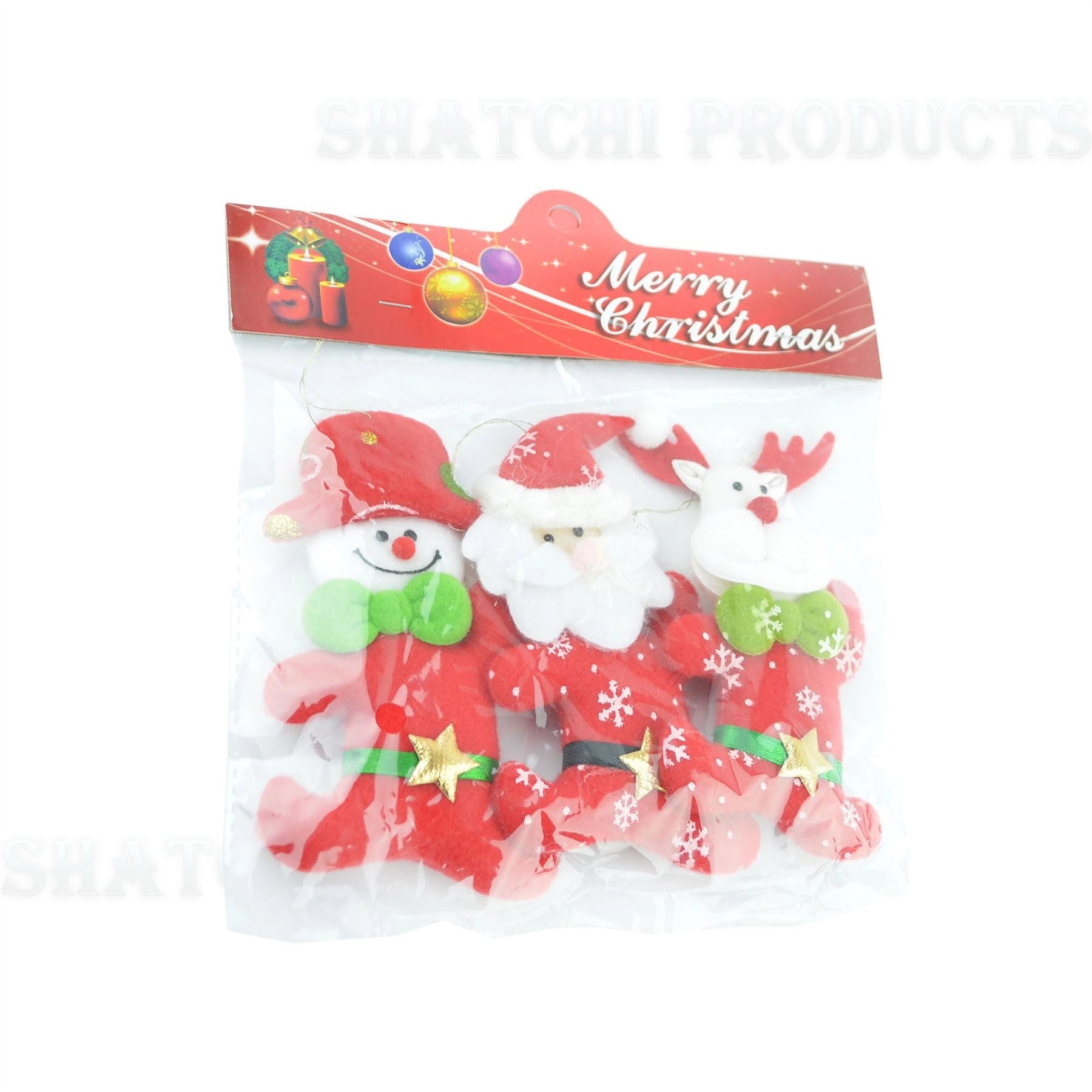 Novelty Christmas Tree Hanging Ornaments Stocking Filler Teddy Xmas Home DecorX3