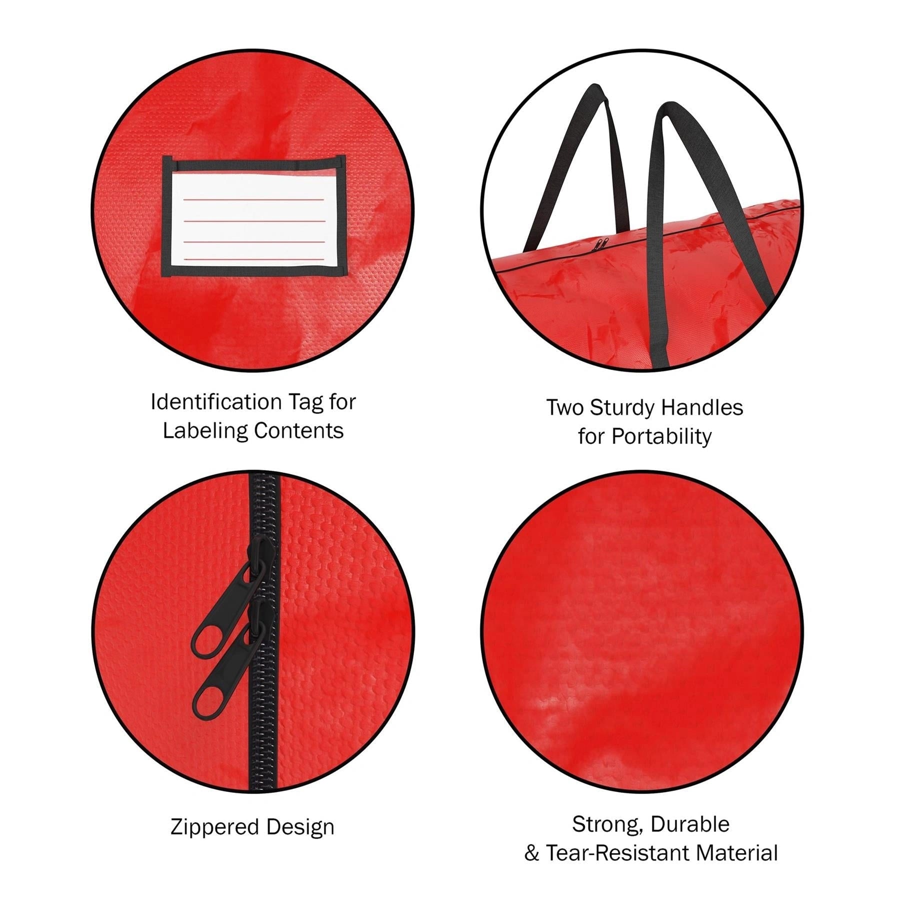 142x73CM Christmas Tree Storage Bags Duffel Waterproof Zippered Container Large