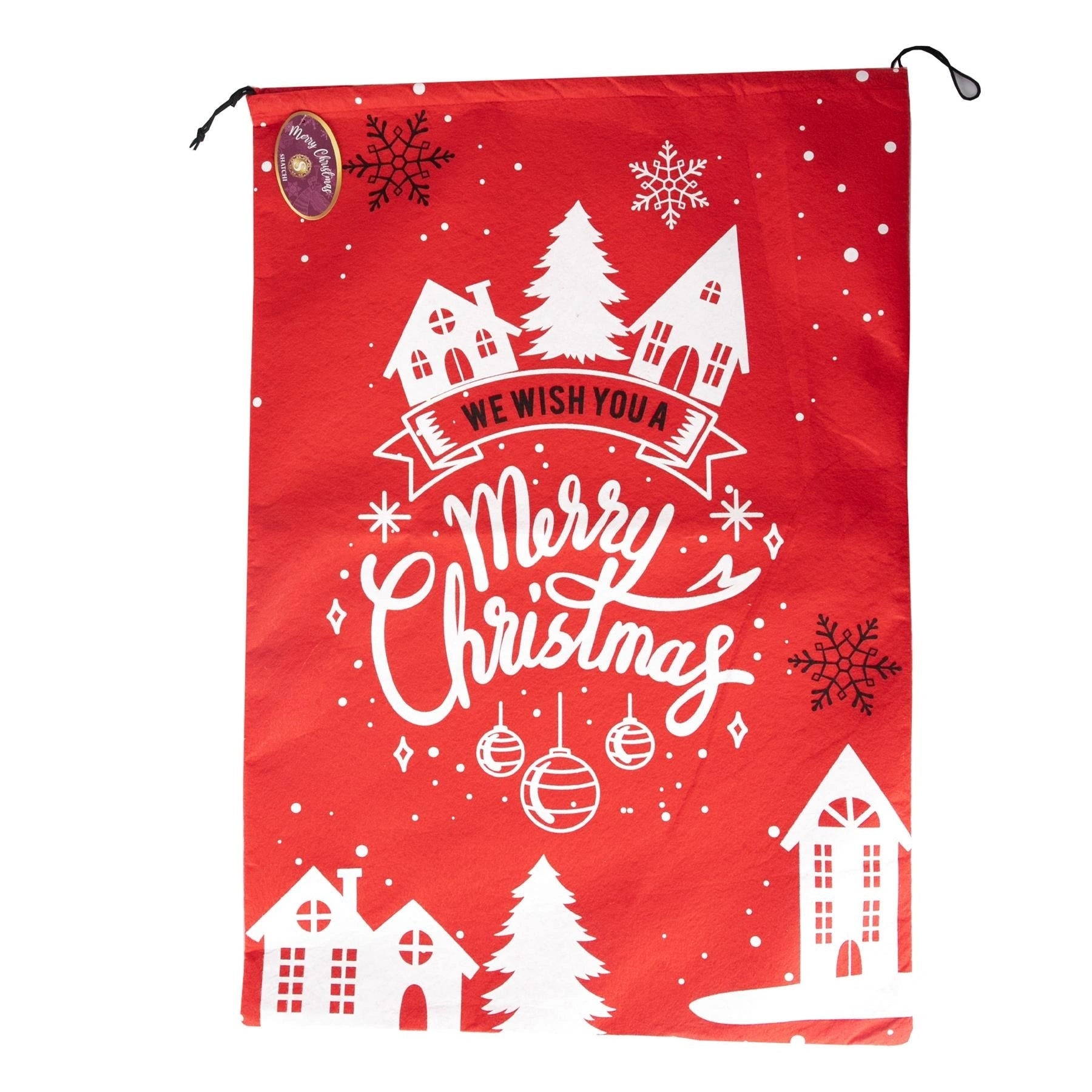 Christmas Santa Sack Large Hessian Stocking Traditional Xmas Gift Bags 48X68cm