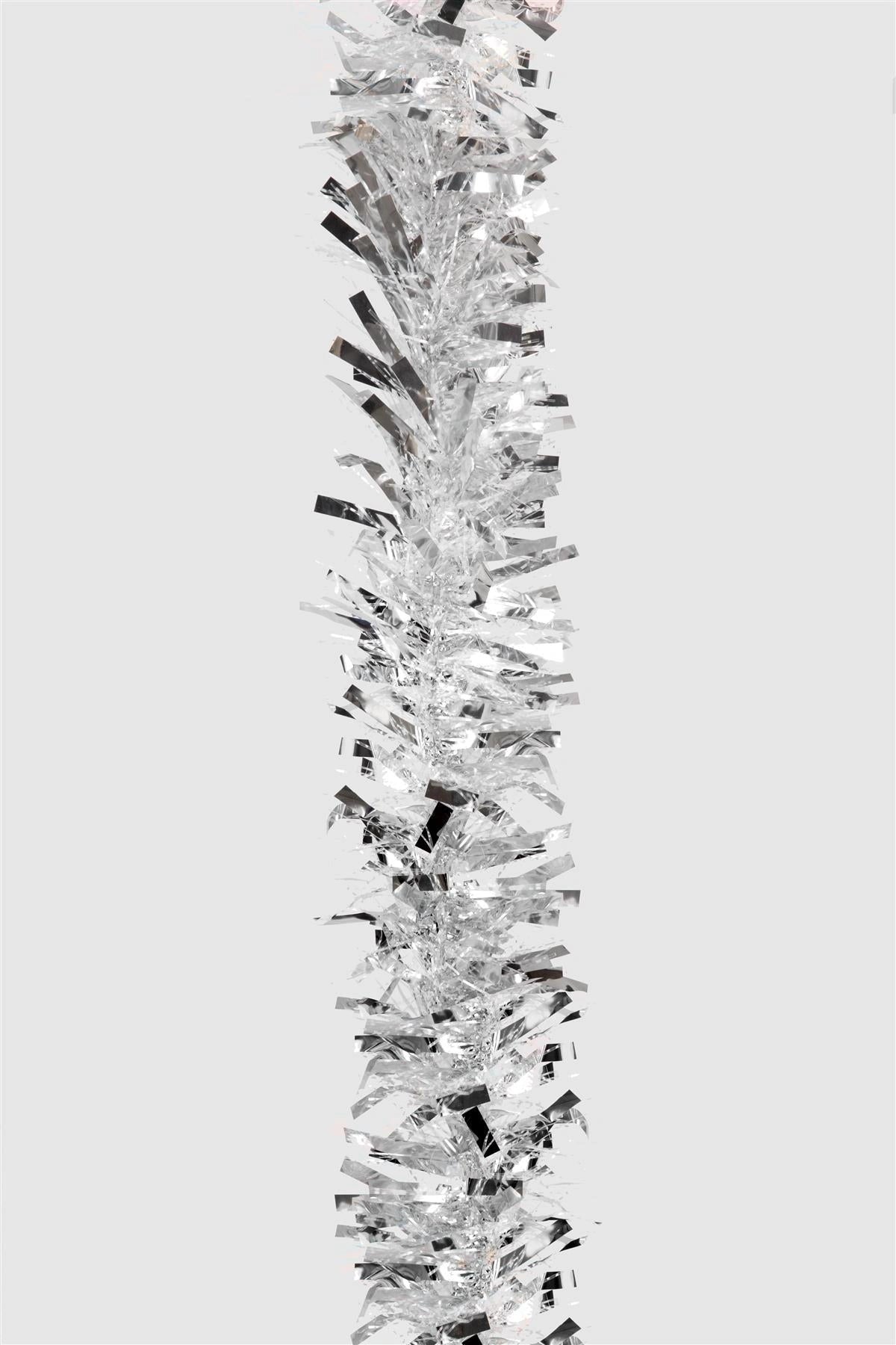 White & Silver Thick Chunky Luxury Christmas Tree Tinsel Garland Home Decoration
