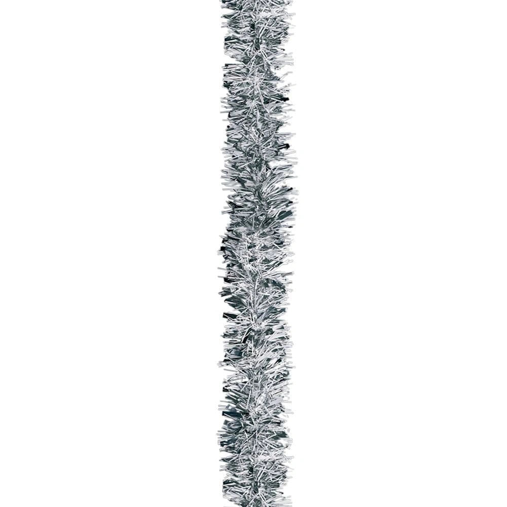 White & Silver Thick Chunky Luxury Christmas Tree Tinsel Garland Home Decoration