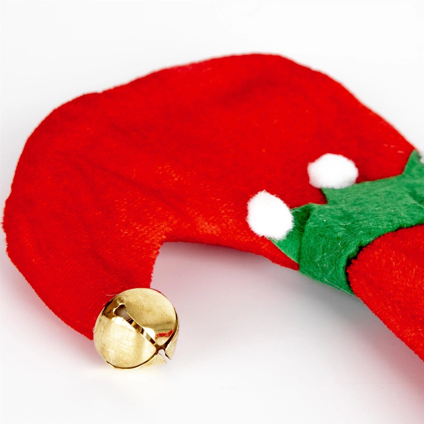 Christmas Hat Elf Leg Adult Fancy Dress Accessory Novelty Cap Festive Xmas Party