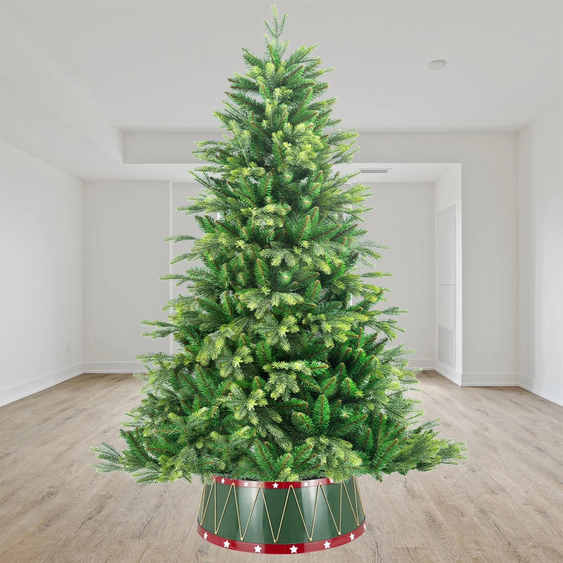 Christmas Tree Collar Foldable Stand Cover Green Skirt Xmas Tree Decor 28.4''