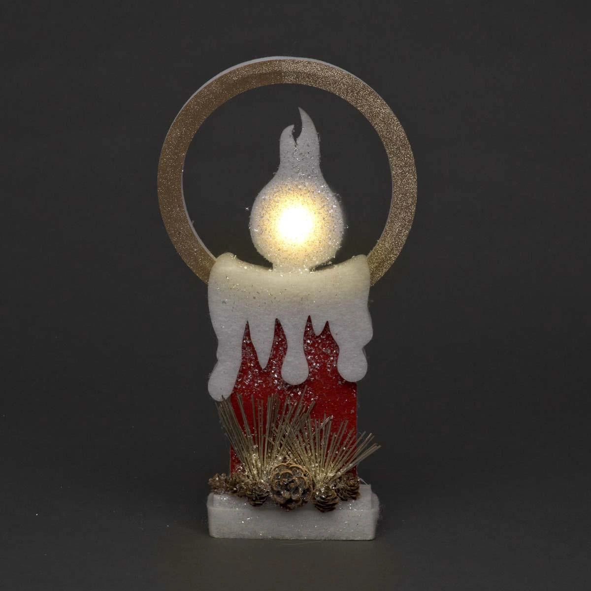 Led Red Foam Single Candle-41Cm, 1 Led