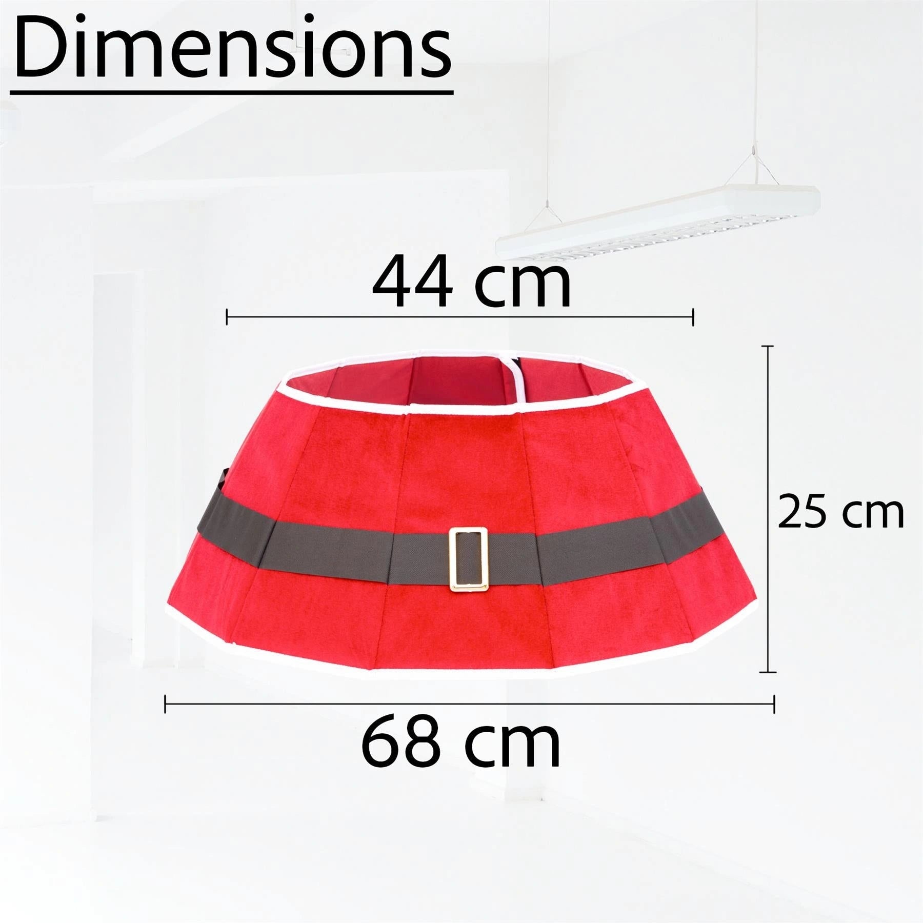 Christmas Tree Collar Foldable Stand Cover Santa Skirt Xmas Tree Decor 26.8''