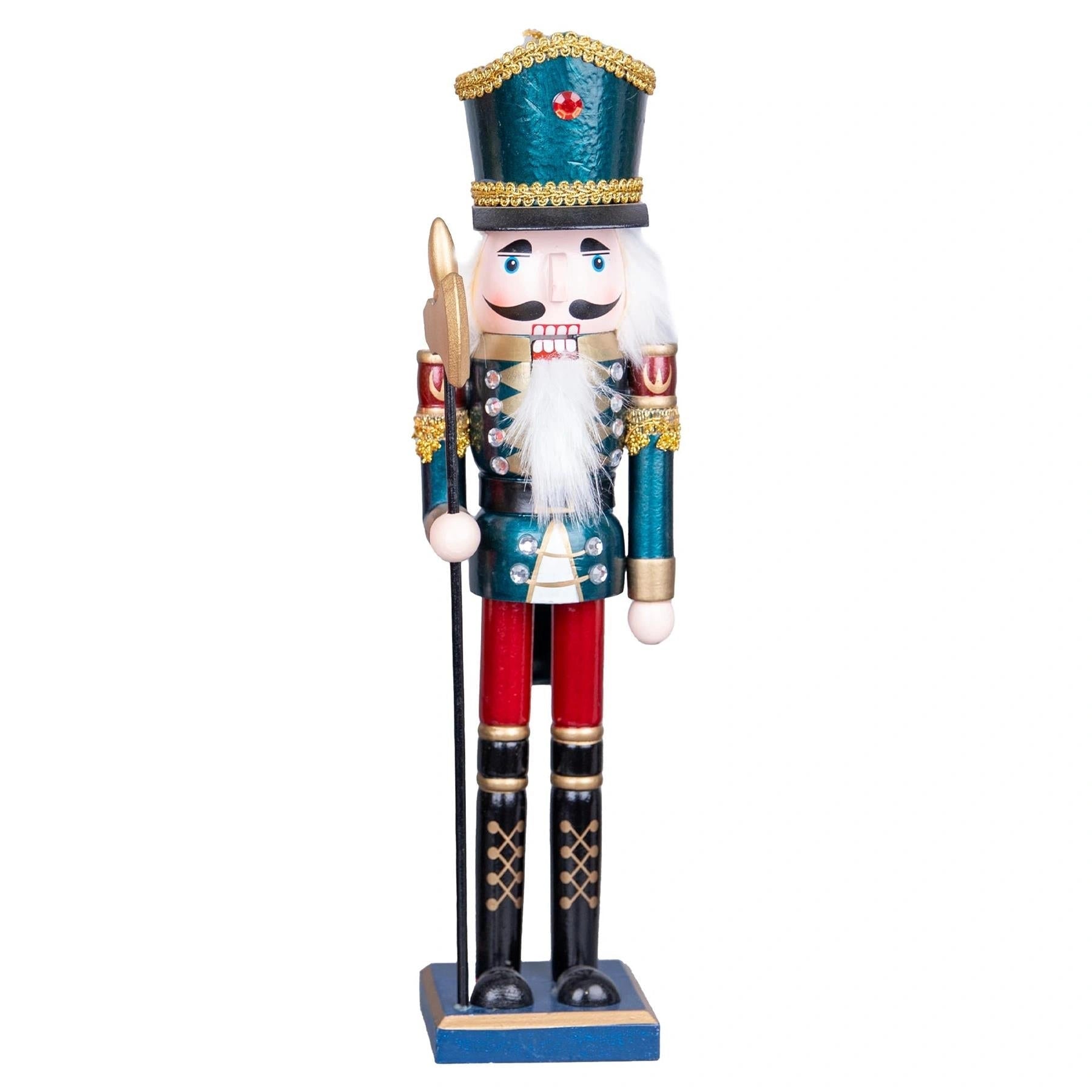 Christmas Tree Nutcrackers Wooden 43cm Figures Xmas Decoration Ornament 3Pcs Set