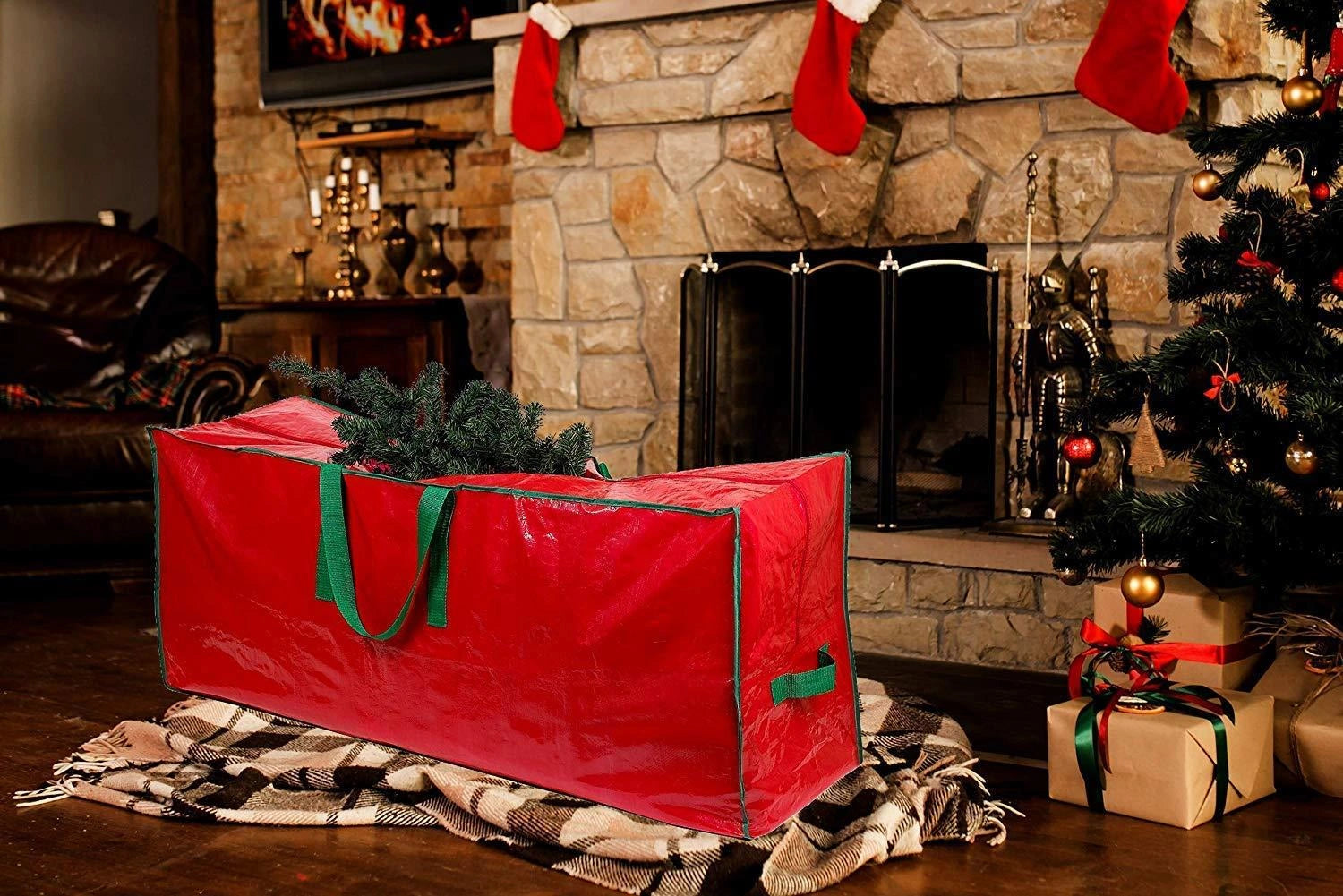 164cm Christmas Tree Storage Bags Waterproof Durable Zippered Container Large