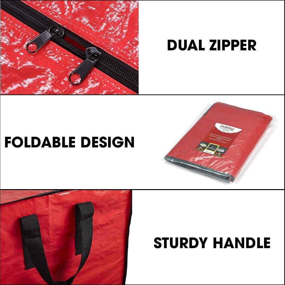 164cm Christmas Tree Storage Bags Waterproof Durable Zippered Container Large