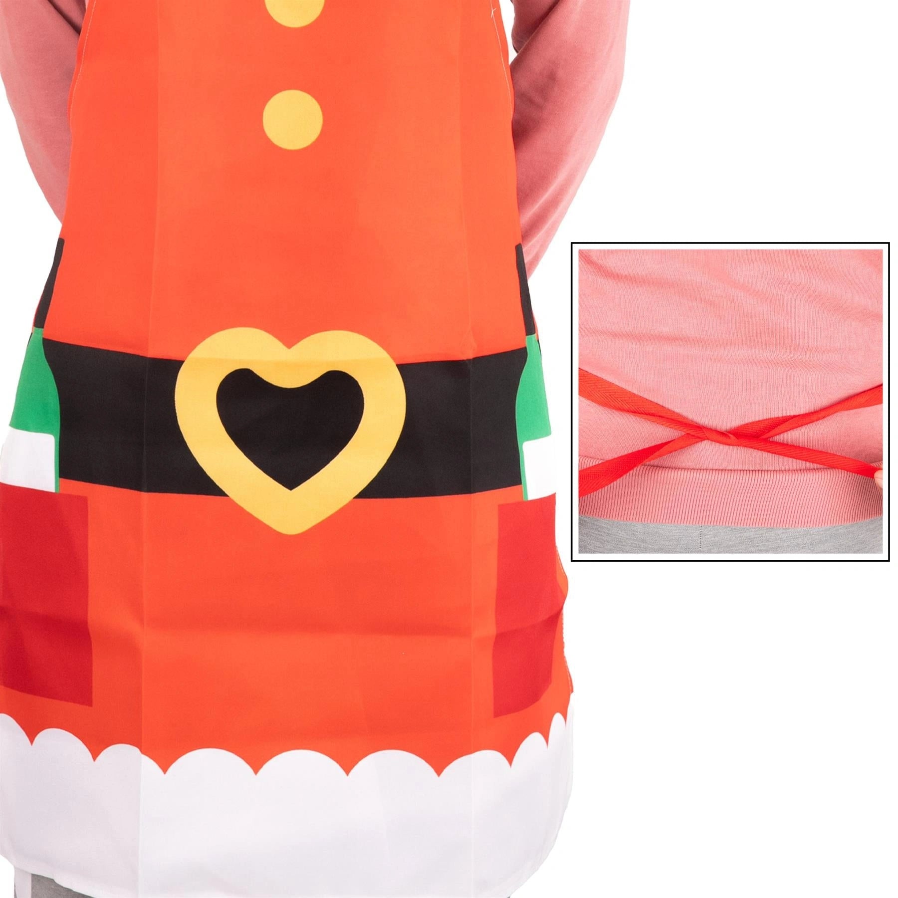 Kitchen Apron Santa Claus Theme Funny Christmas baking Novelty Accessory 70x85cm