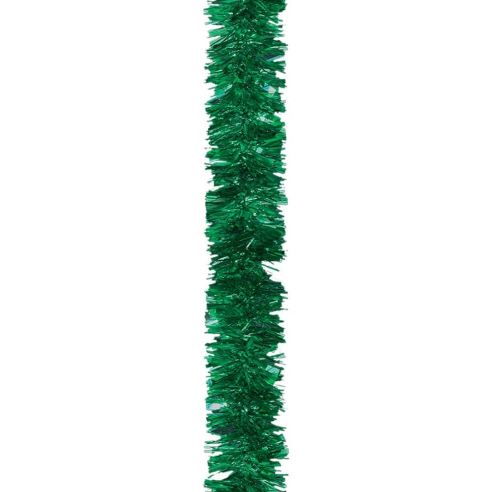 2M Green Tinsel Garland Chunky Christmas Tree Home Party Decorations Shiny Xmas