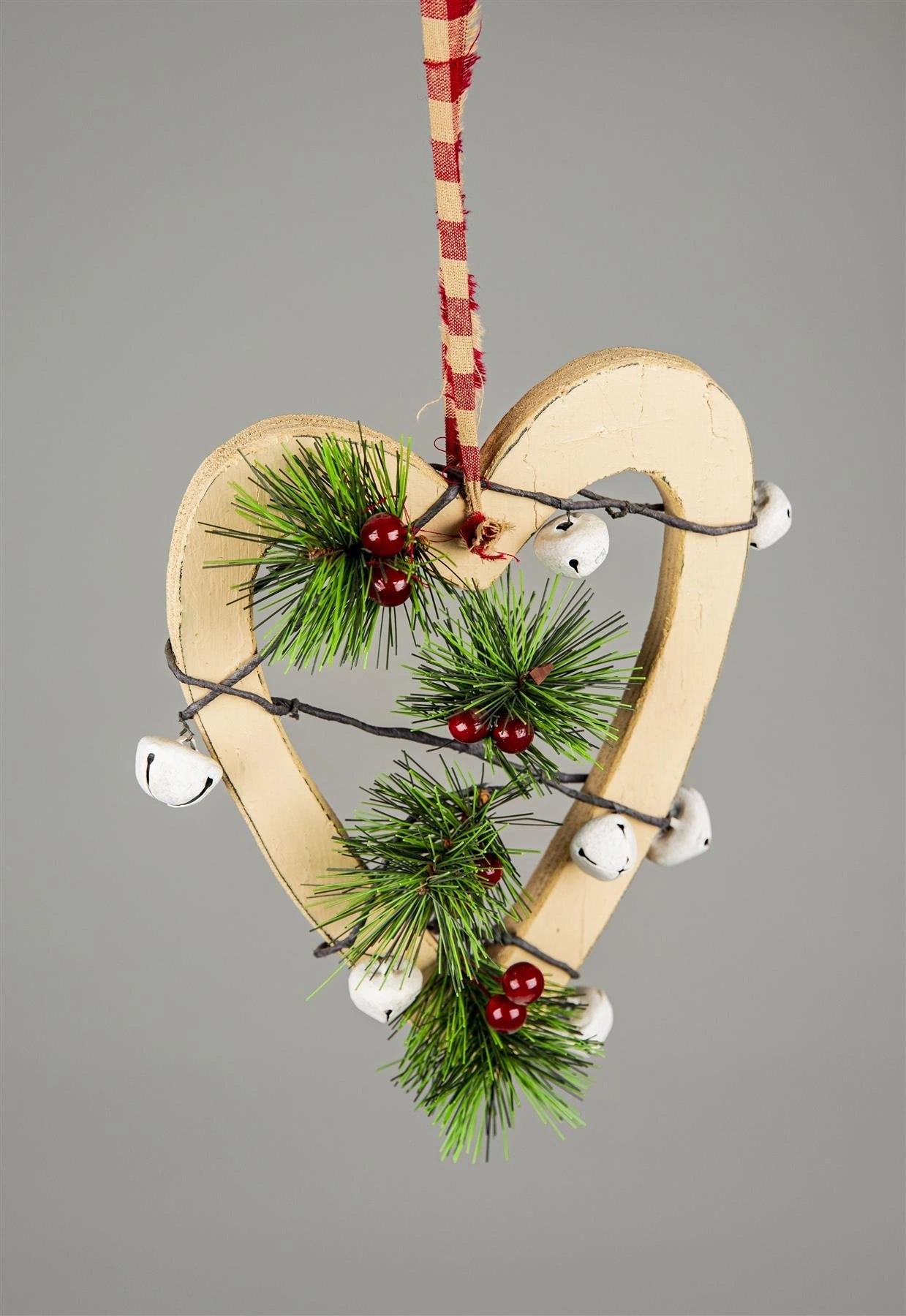 Hanging Decorations Cream Heart 23 Cm