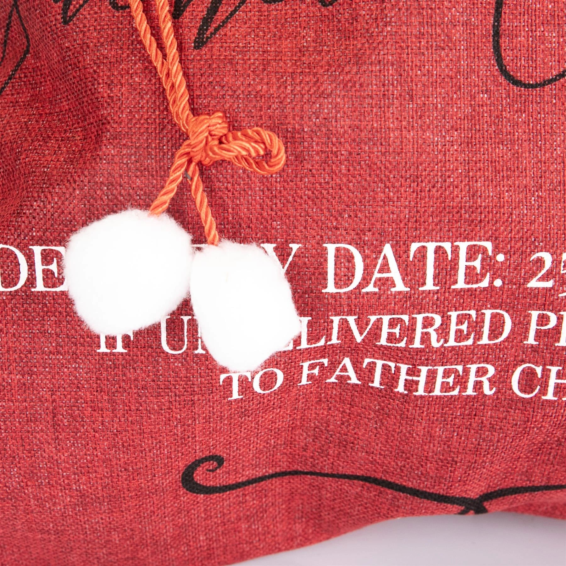 Christmas Santa Sack Large Hessian Stocking Traditional Xmas Gift Bags 60X80cm