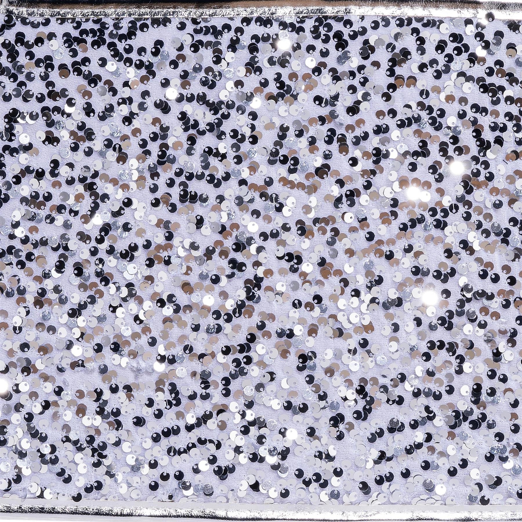 Christmas Tree Collar Foldable Stand Cover Silver Sequin Skirt Tree Decor 26.8