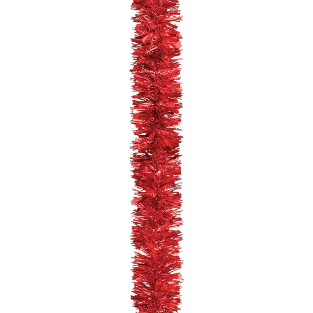 RED Thick Chunky Luxury Christmas Tree Tinsel Garland Decoration Xmas Home 2M
