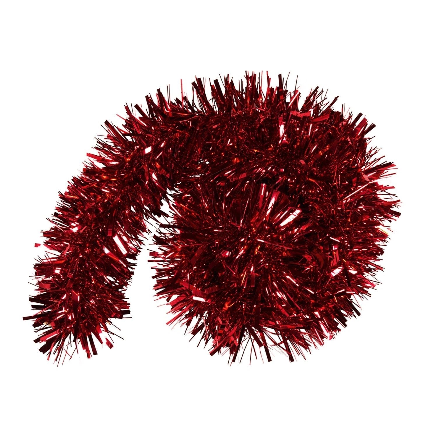 Red Tinsel Tree Decoration 1.8M