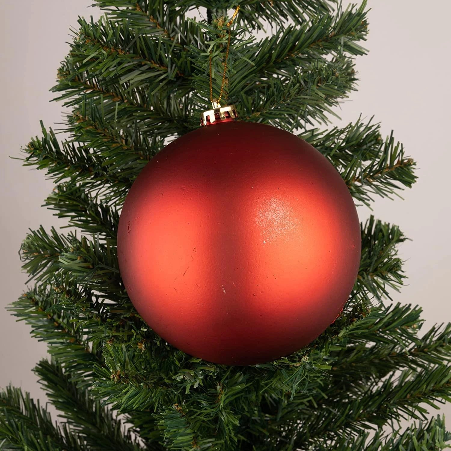 3pcs Christmas Baubles Tree Ornaments Red Balls Xmas Hanging Decoration 15cm