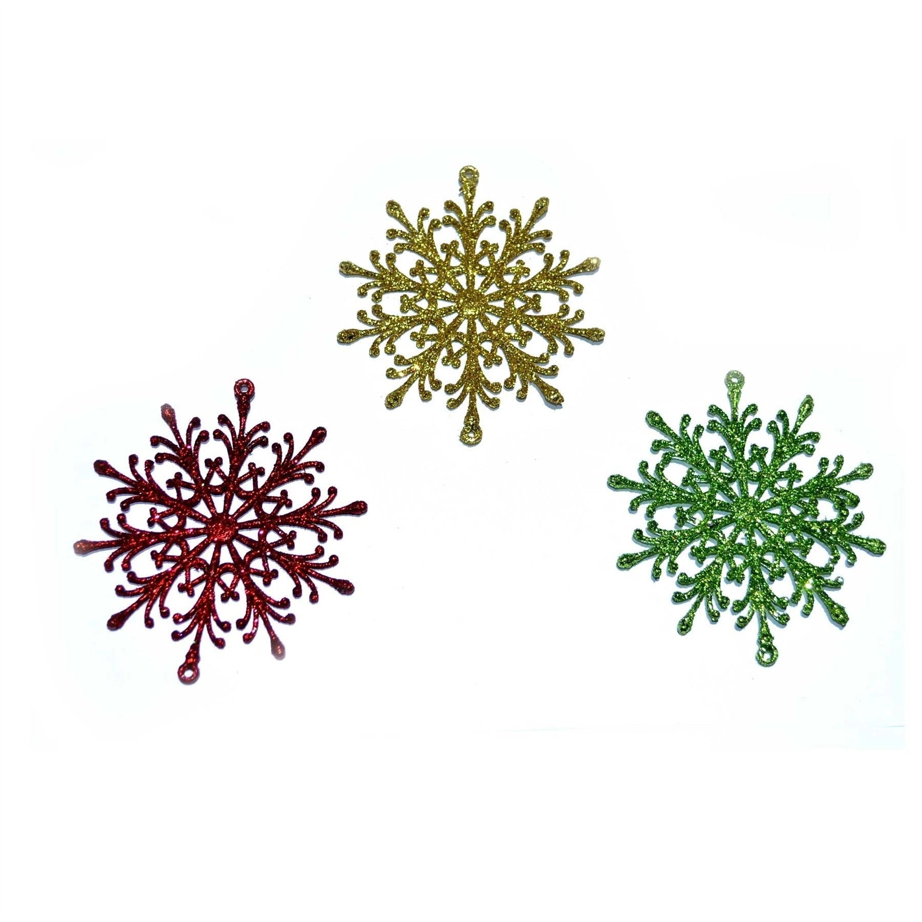Hanging Ornament Christmas Tree Glitter Snowflake String Xmas Home Decoration X3