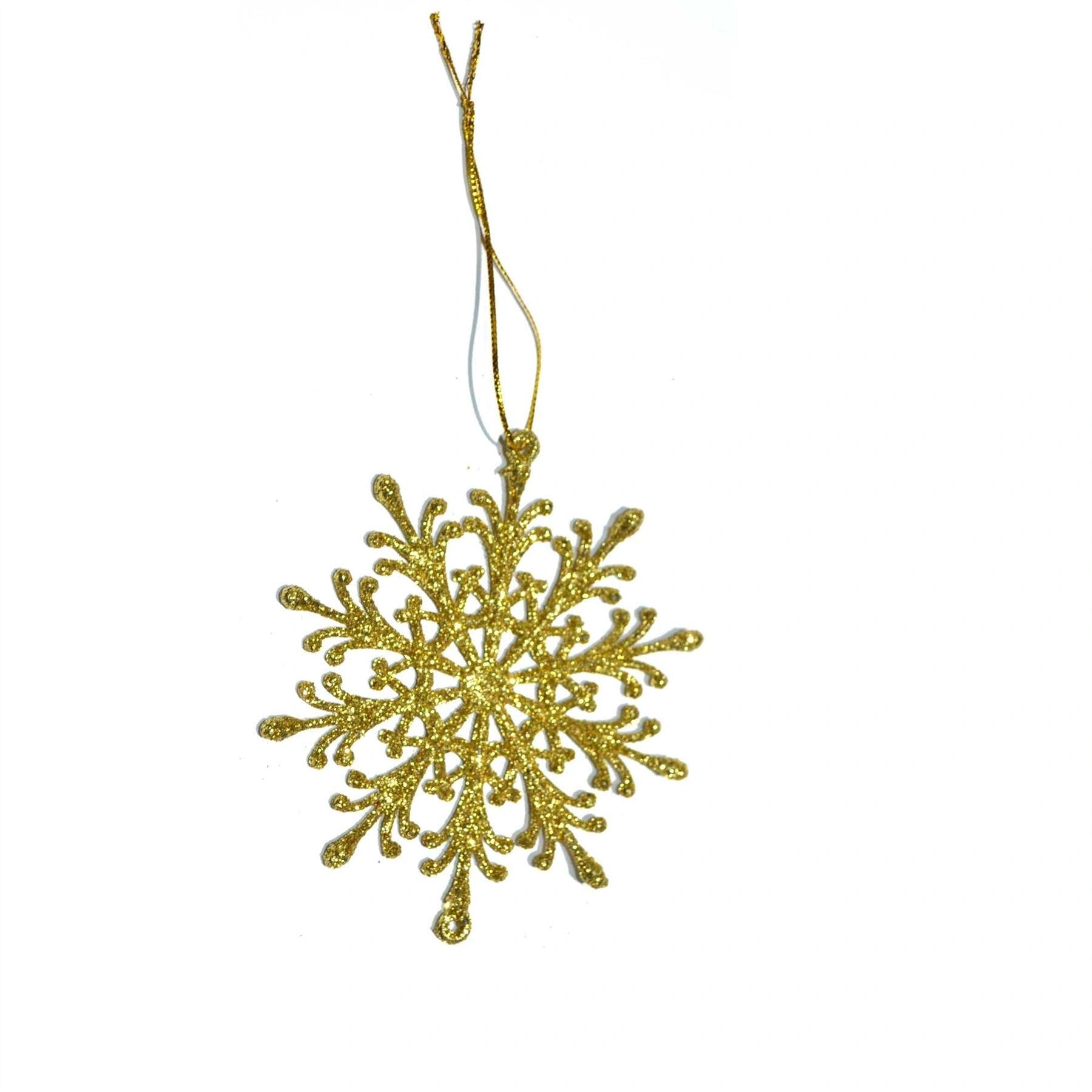 Hanging Ornament Christmas Tree Glitter Snowflake String Xmas Home Decoration X3