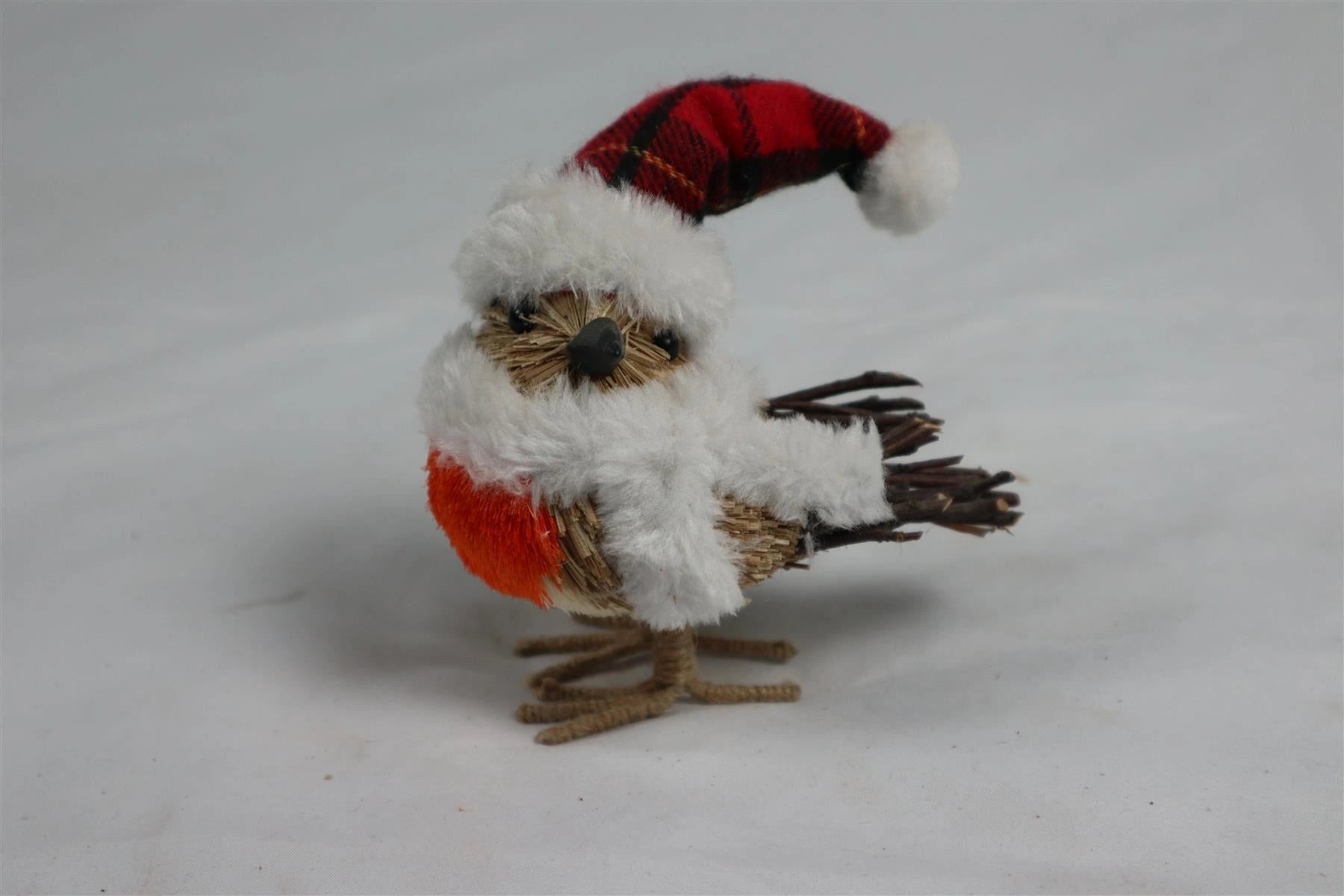 Christmas Small Bird Figurine Showpieces Xmas Home Office Art Table Decorations