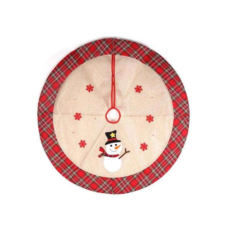 Christmas Tree Skirt Snowman 86 Cm