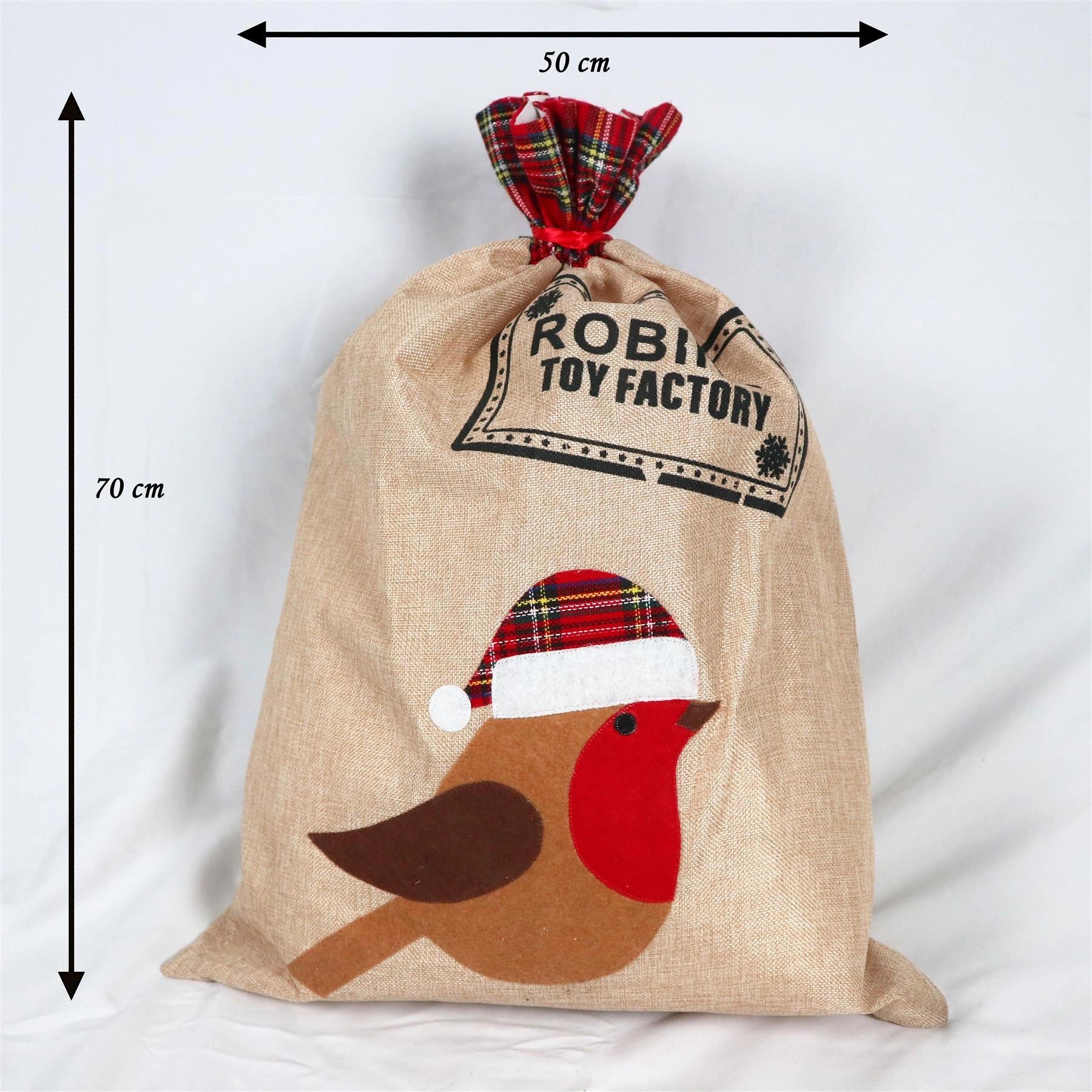 Large 70x50cm Robin Santa Sack Stockings Christmas Xmas Home Party Gifts Bags