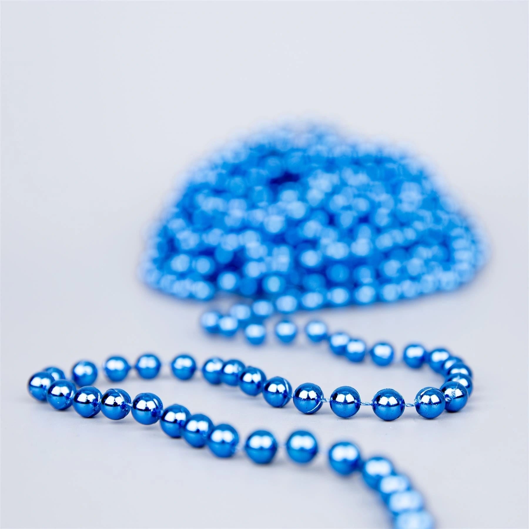 24ft Blue Hanging Bead Garland Christmas Tree Xmas Party Tinsel String Chain