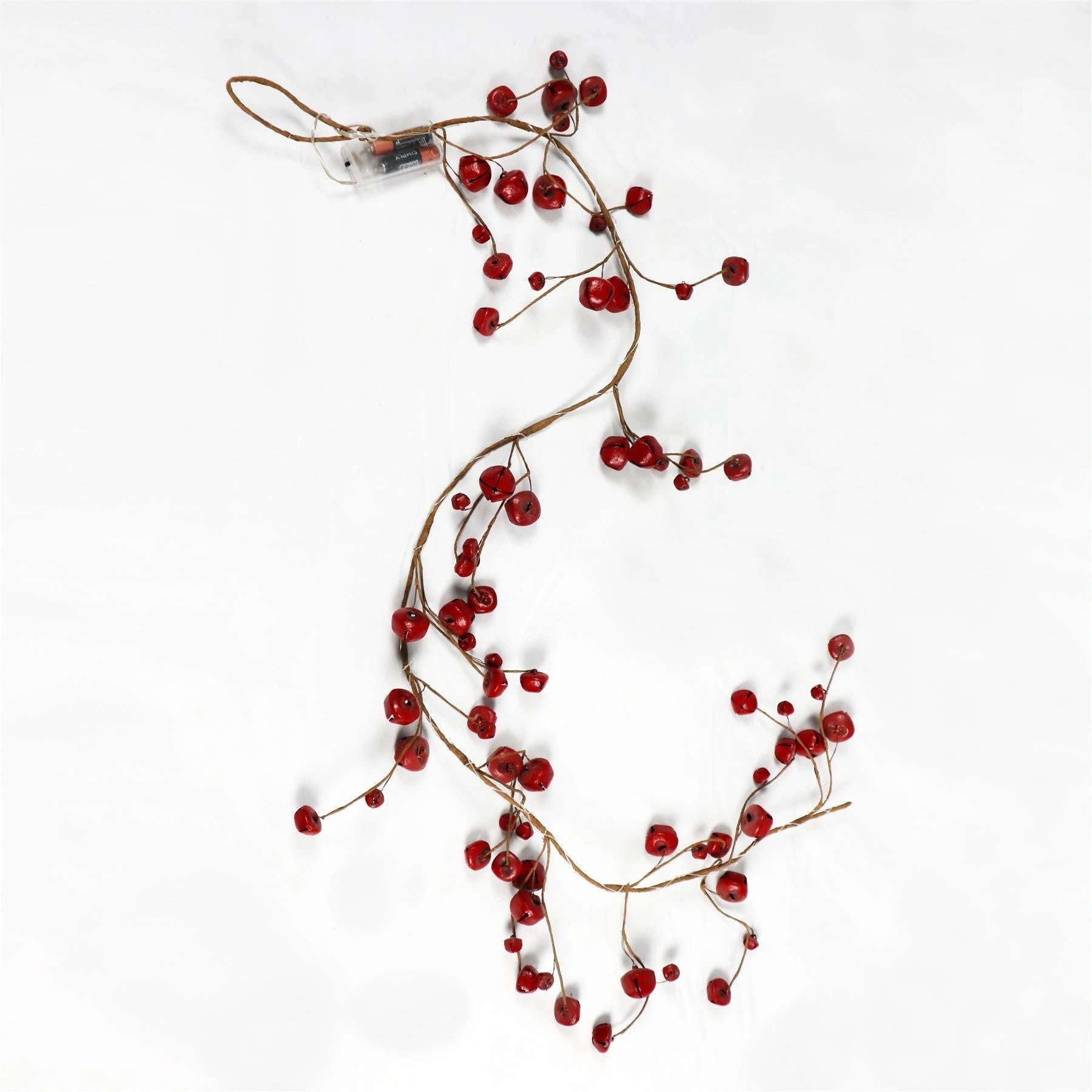 Christmas Wall Home Decorative Hanging LED Red Bells Xmas Home Party Decorations