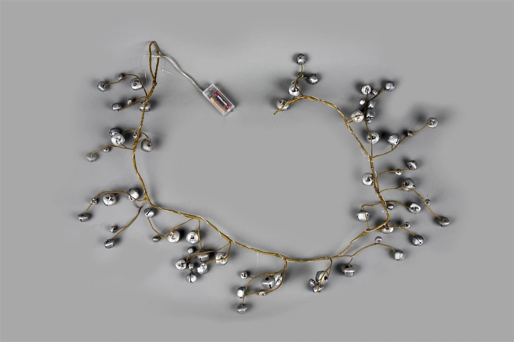 Christmas Wall Home Decorative Hanging LED Silver Bells Xmas Party Decorations