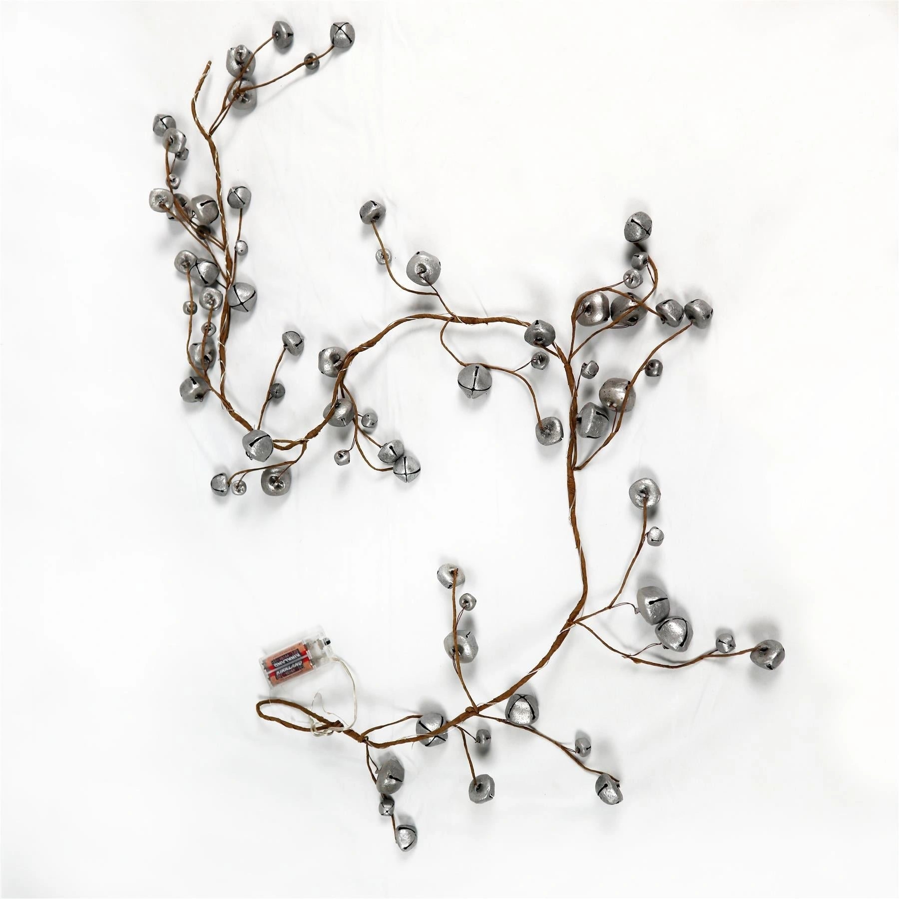 Silver Bells Garland With 20 Leds 150Cm