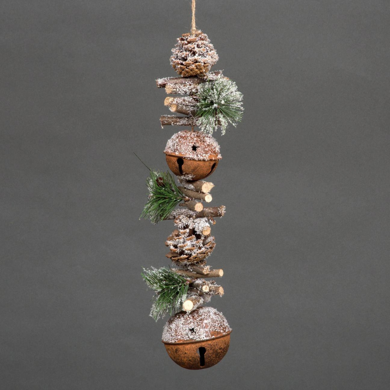 Christmas Wall Door Home Decorative Hanging Rusty Bells Xmas Ornament Decoration