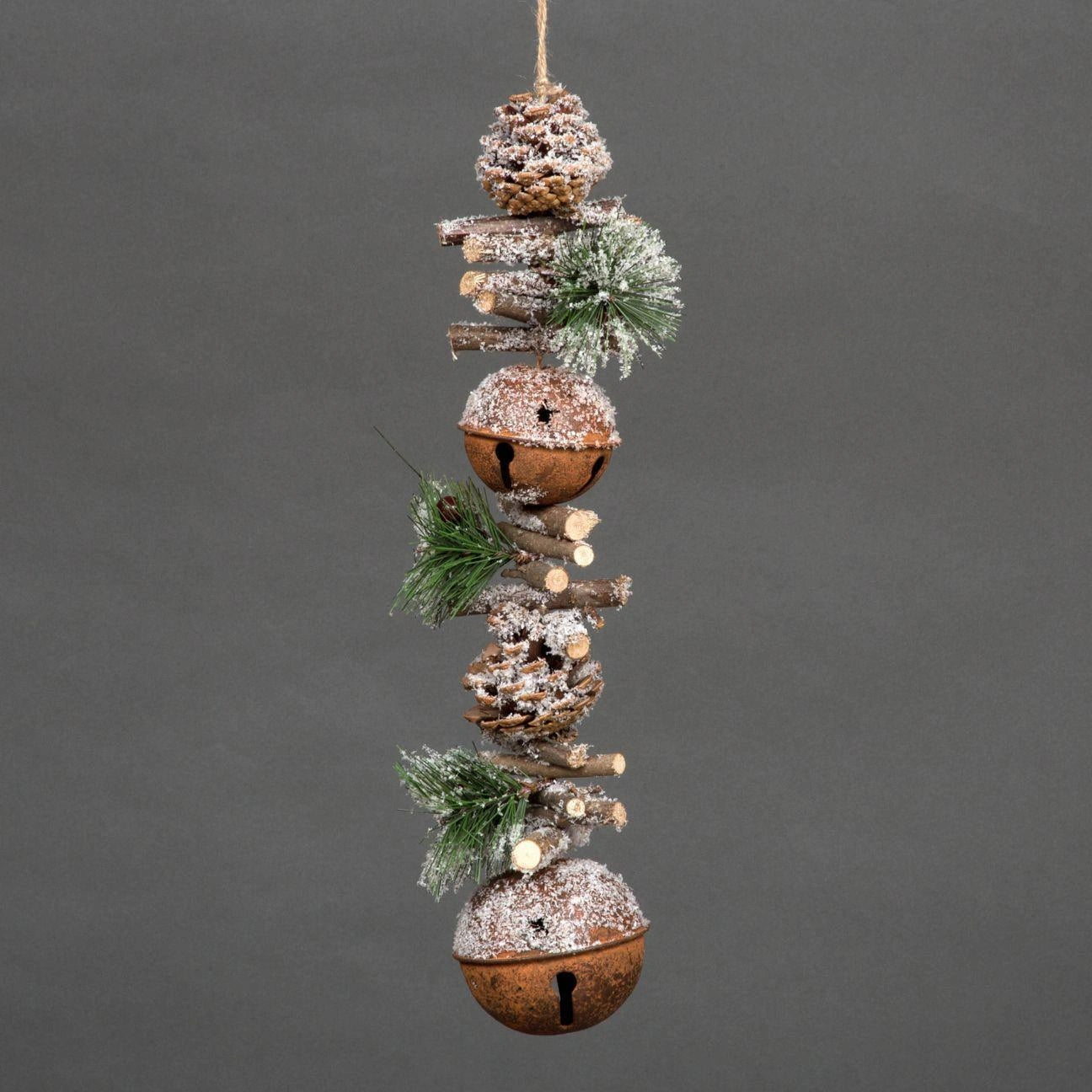 Christmas Wall Door Home Decorative Hanging Rusty Bells Xmas Ornament Decoration