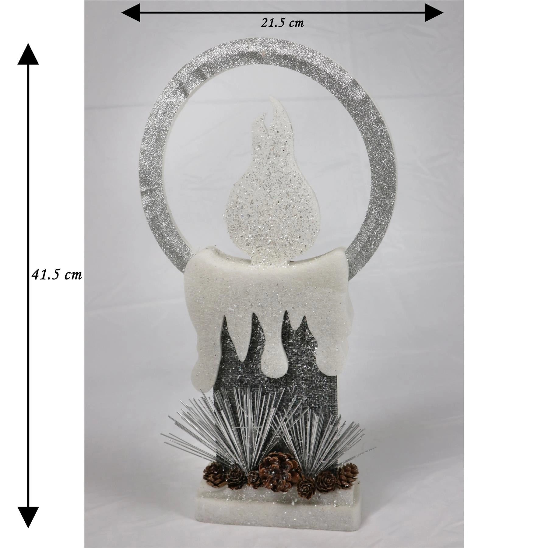 Christmas LED Table Decoration Pre Lit Candle Center Piece Window Xmas Gift 41cm