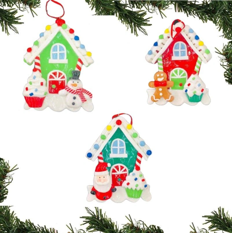 Hanging Decoration Christmas Home Santa Snowman Teddy XMAS Tree Wall OrnamentsX3