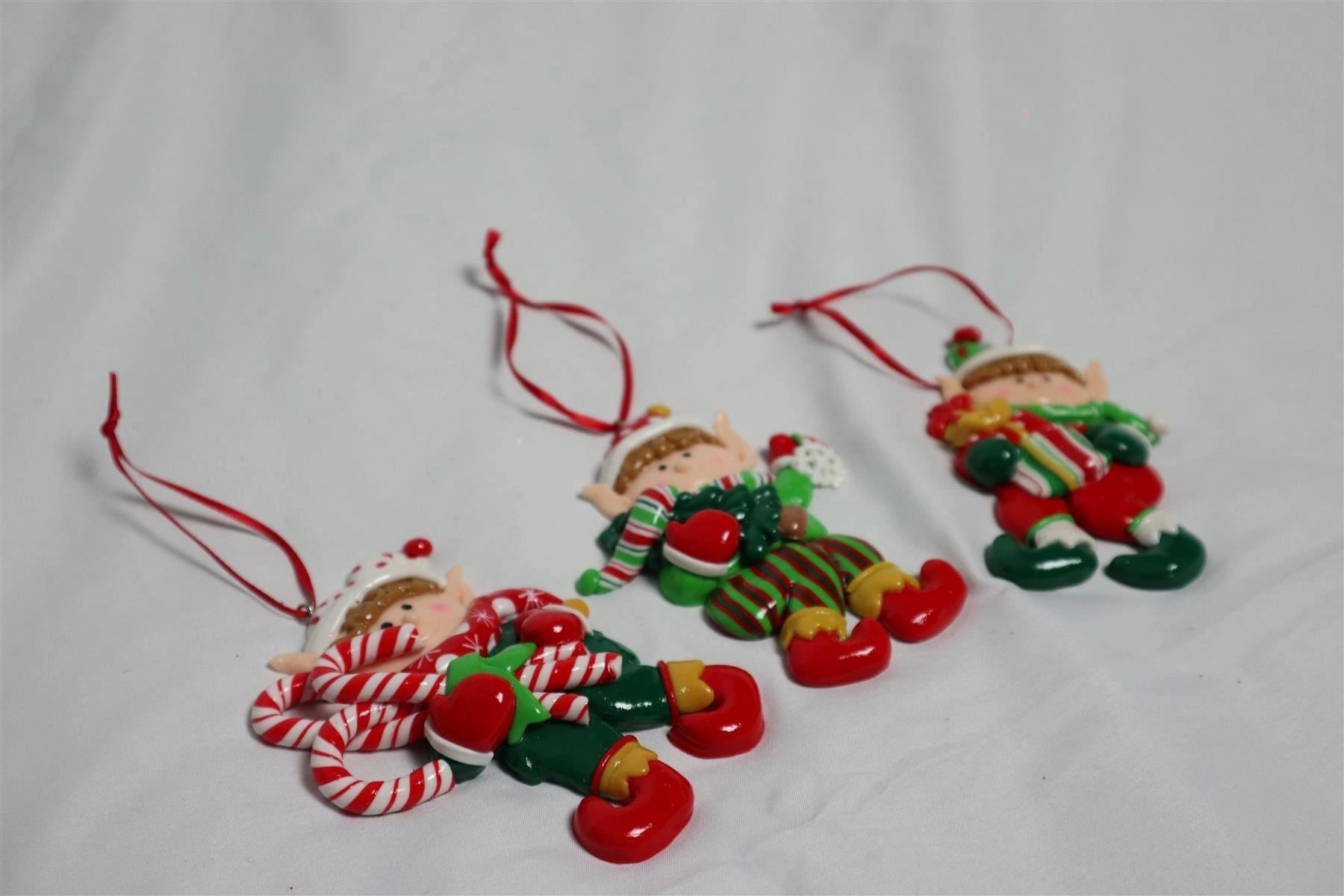 Christmas Tree Cute Santa Hanging Wall Decorations Xmas Eve Party Supply 3pc