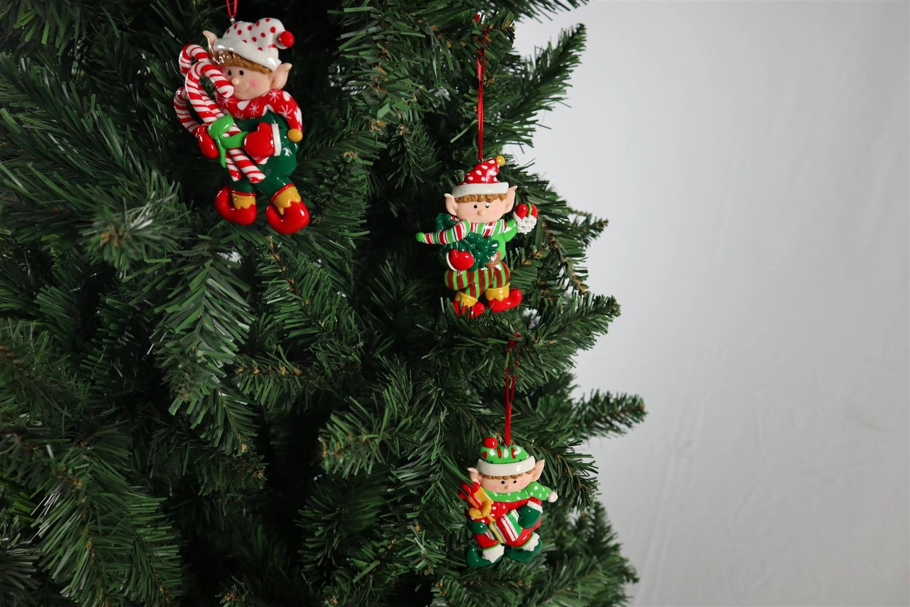 Christmas Tree Cute Santa Hanging Wall Decorations Xmas Eve Party Supply 3pc
