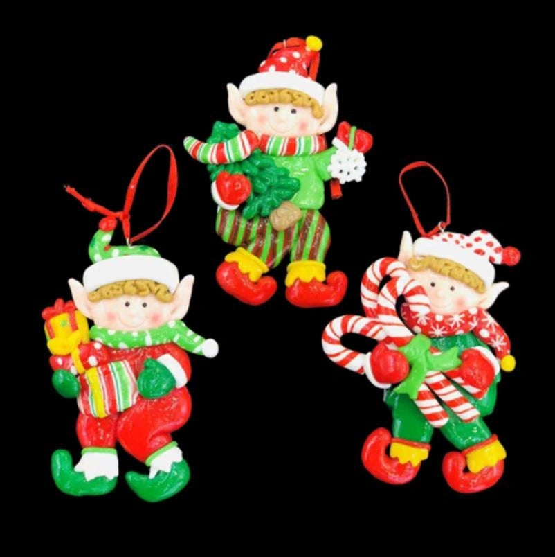Christmas Hanging Decoration 3Pcs Ceramic